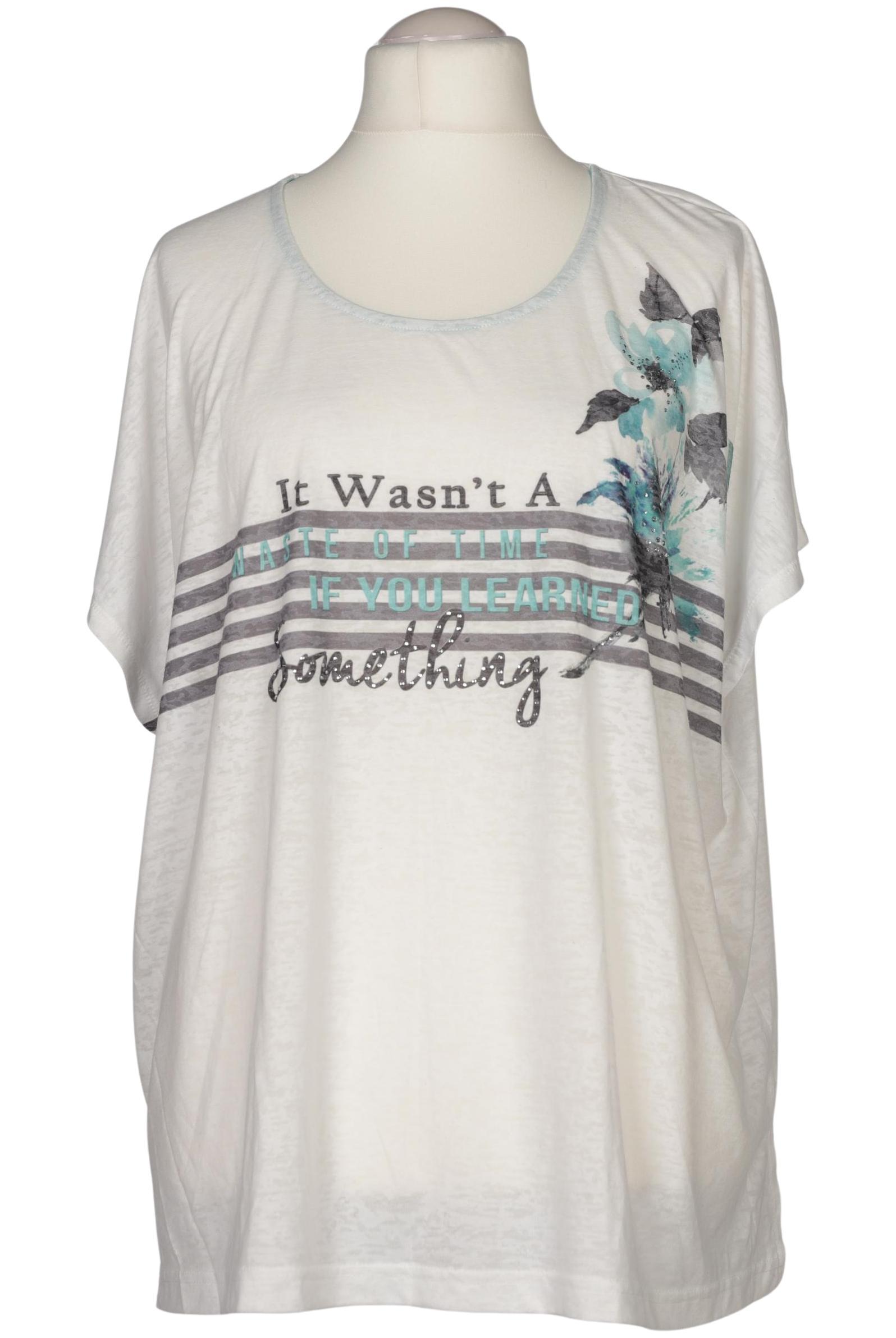 

Ulla Popken Damen T-Shirt, weiß, Gr. 54
