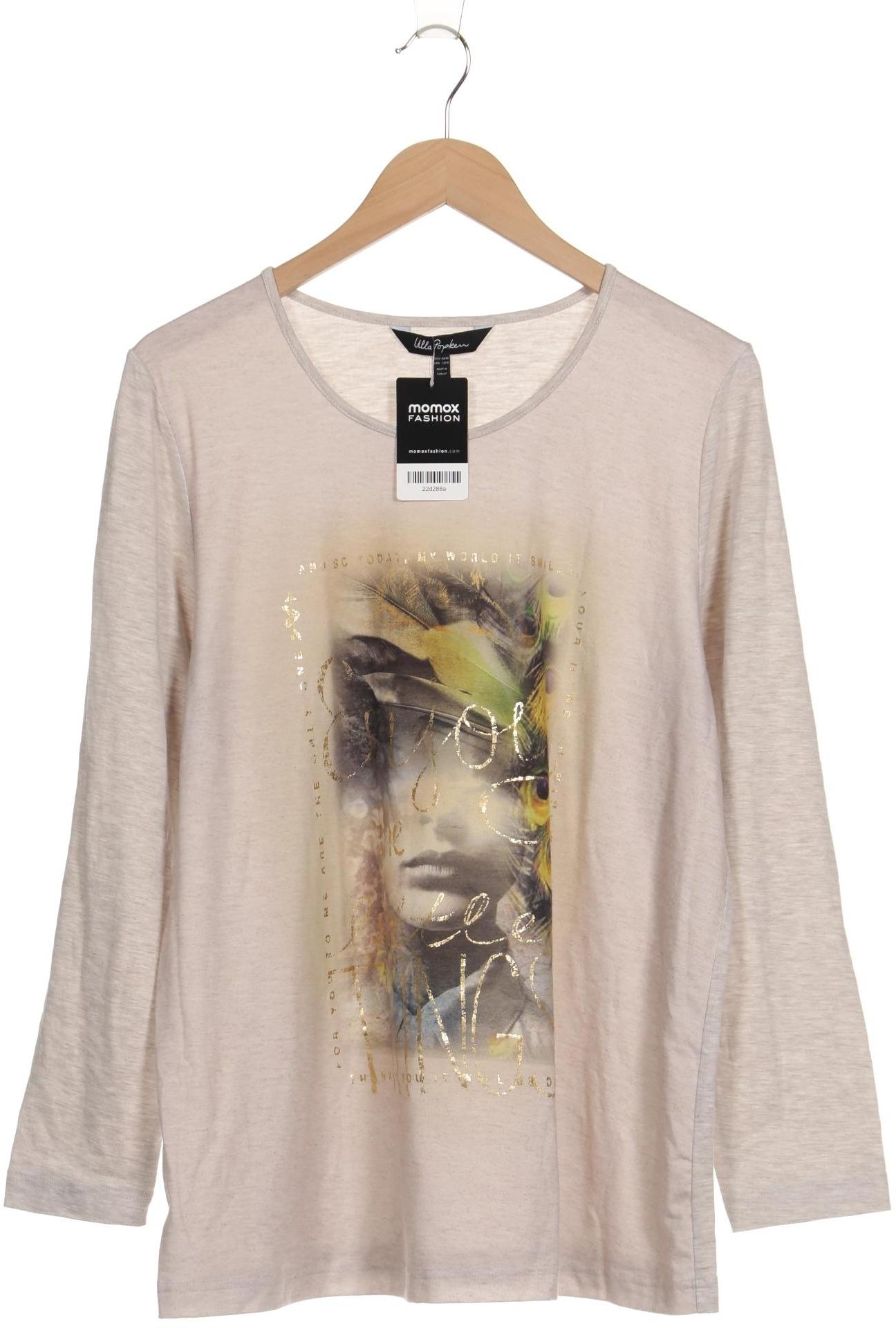 

Ulla Popken Damen Langarmshirt, beige, Gr. 42