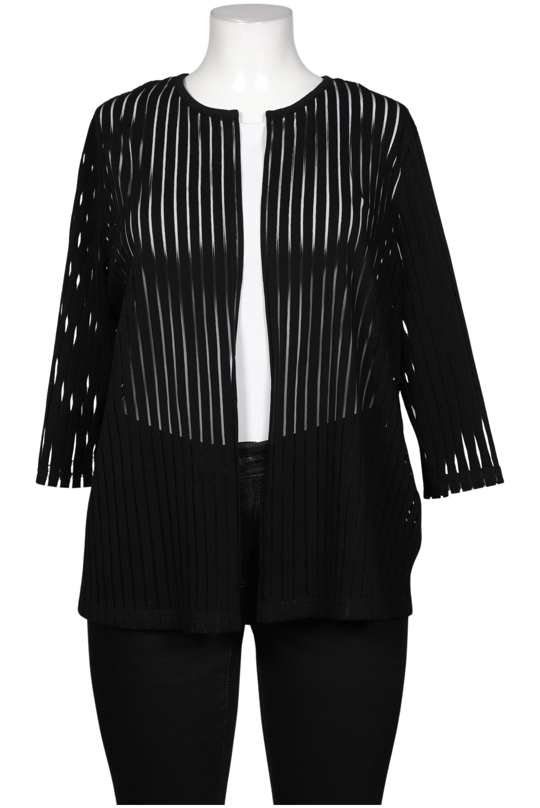 

Ulla Popken Damen Strickjacke, schwarz, Gr. 46