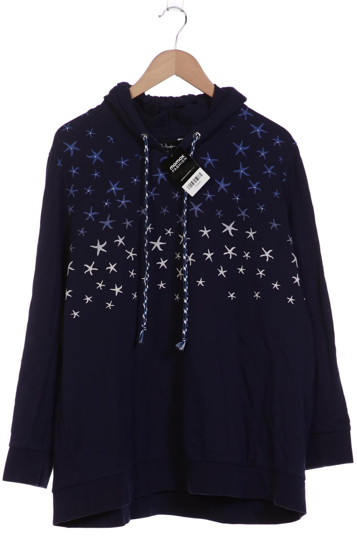 

Ulla Popken Damen Kapuzenpullover, marineblau, Gr. 50