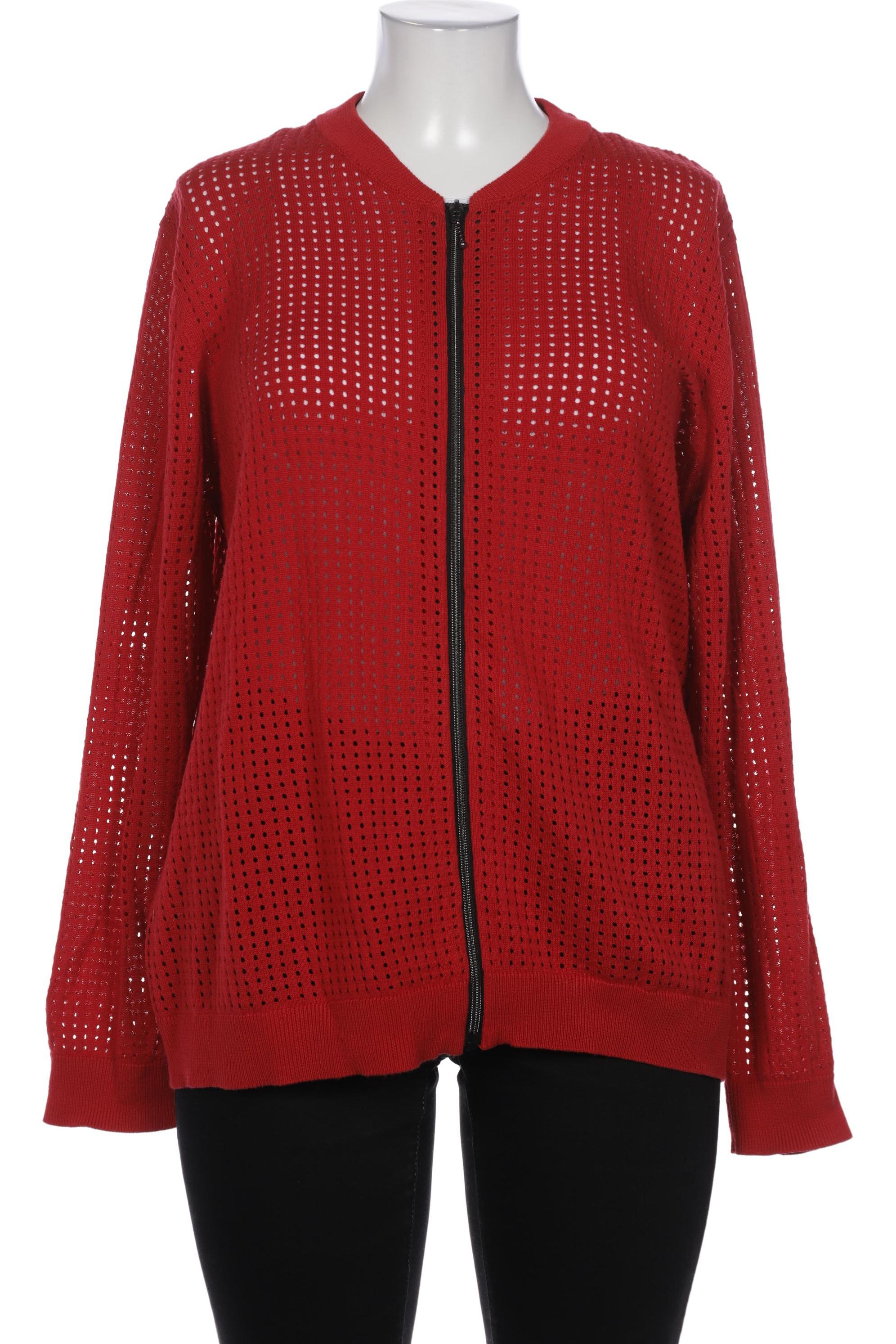

Ulla Popken Damen Strickjacke, rot, Gr. 46