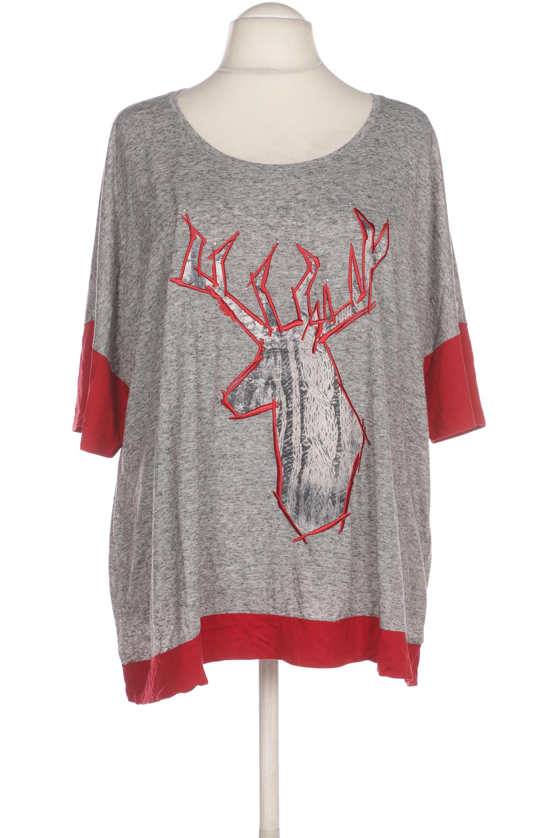 

Ulla Popken Damen T-Shirt, grau, Gr. 54