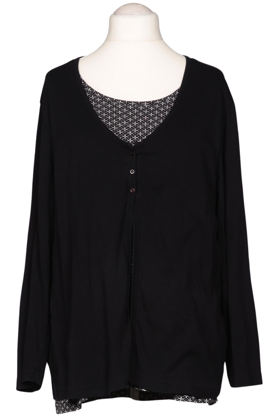 

Ulla Popken Damen Bluse, schwarz, Gr. 46
