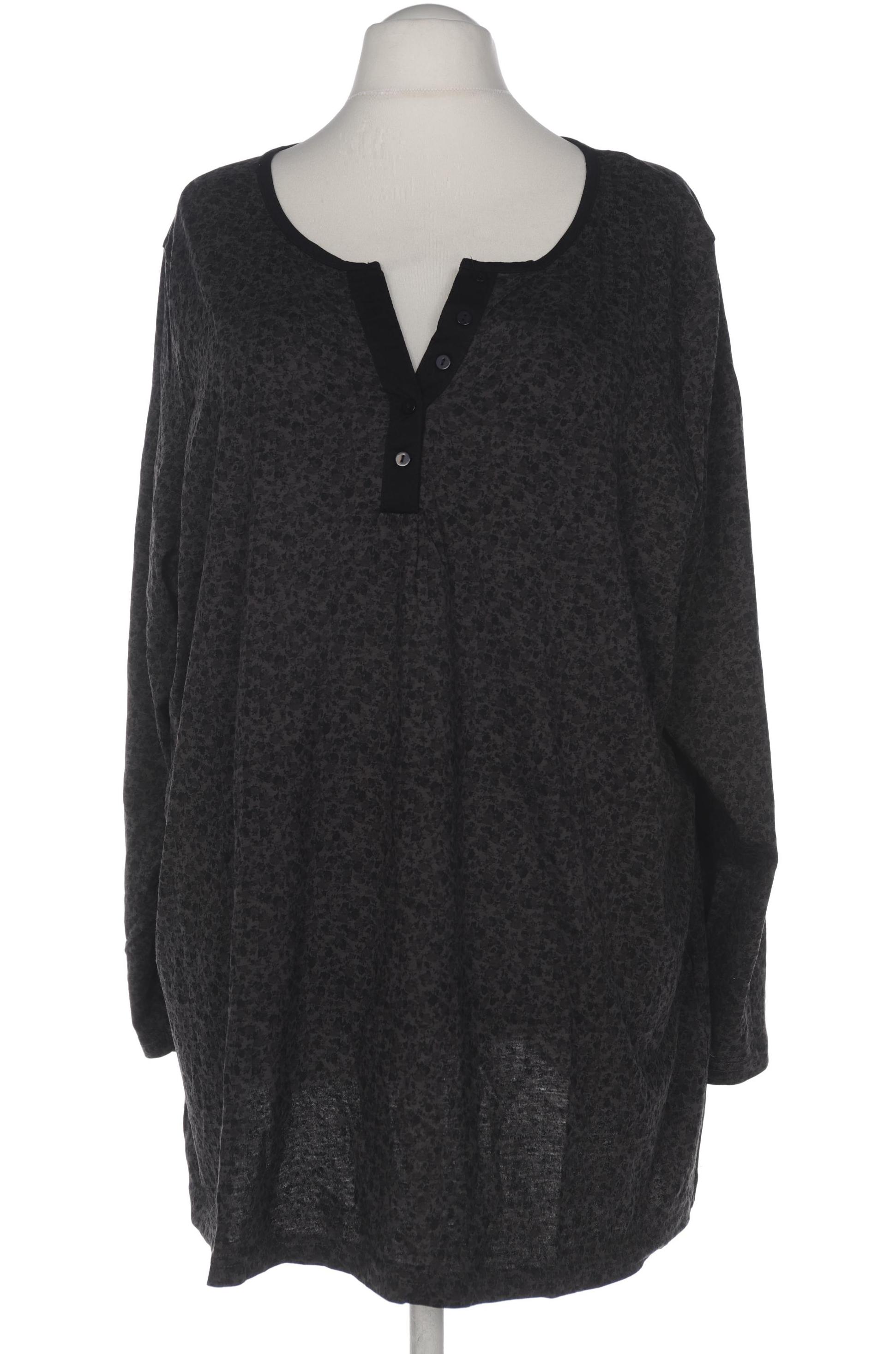 

Ulla Popken Damen Langarmshirt, grau, Gr. 54