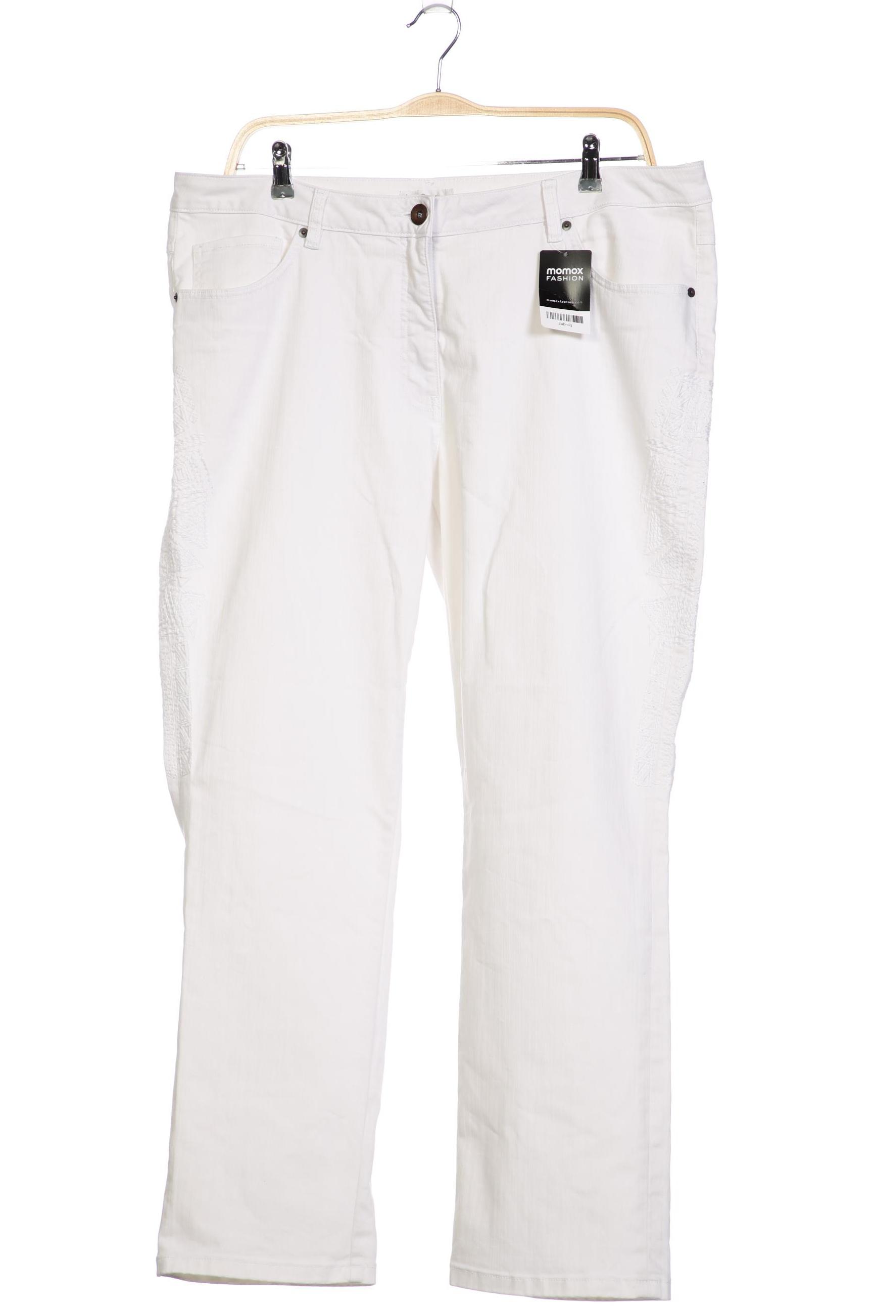 

Ulla Popken Damen Jeans, weiß, Gr. 50