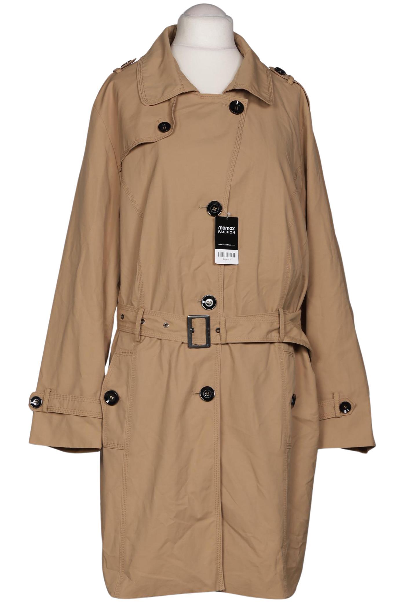 

Ulla Popken Damen Mantel, beige, Gr. 54