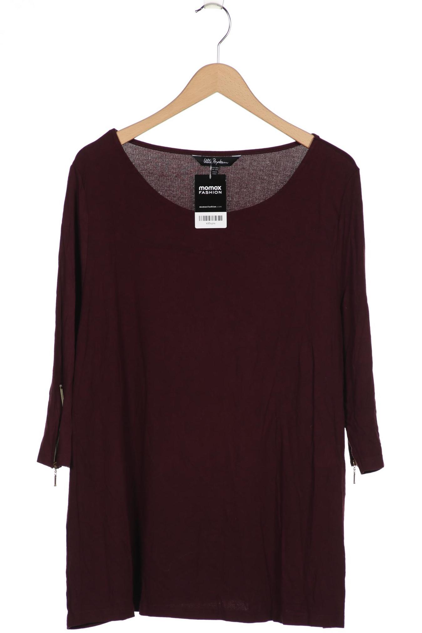 

Ulla Popken Damen Langarmshirt, bordeaux, Gr. 50