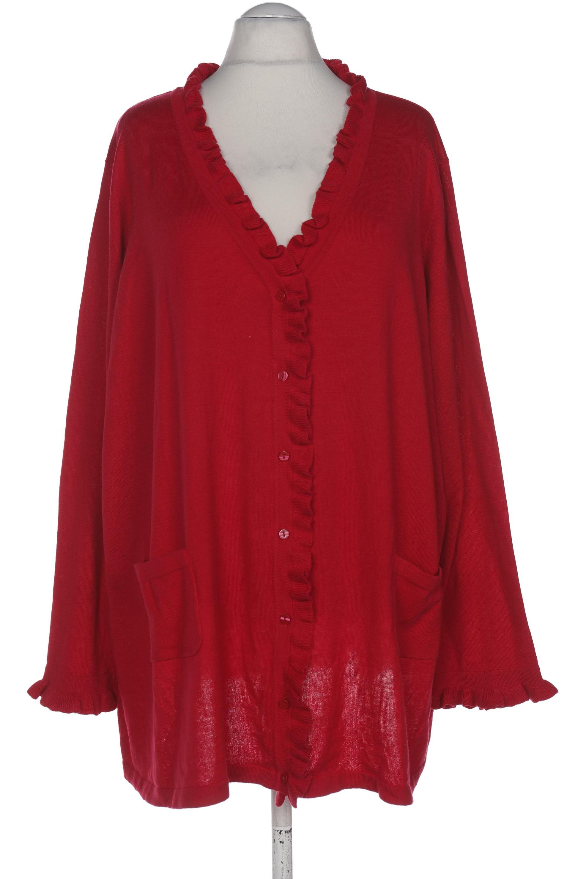 

Ulla Popken Damen Strickjacke, rot, Gr. 58