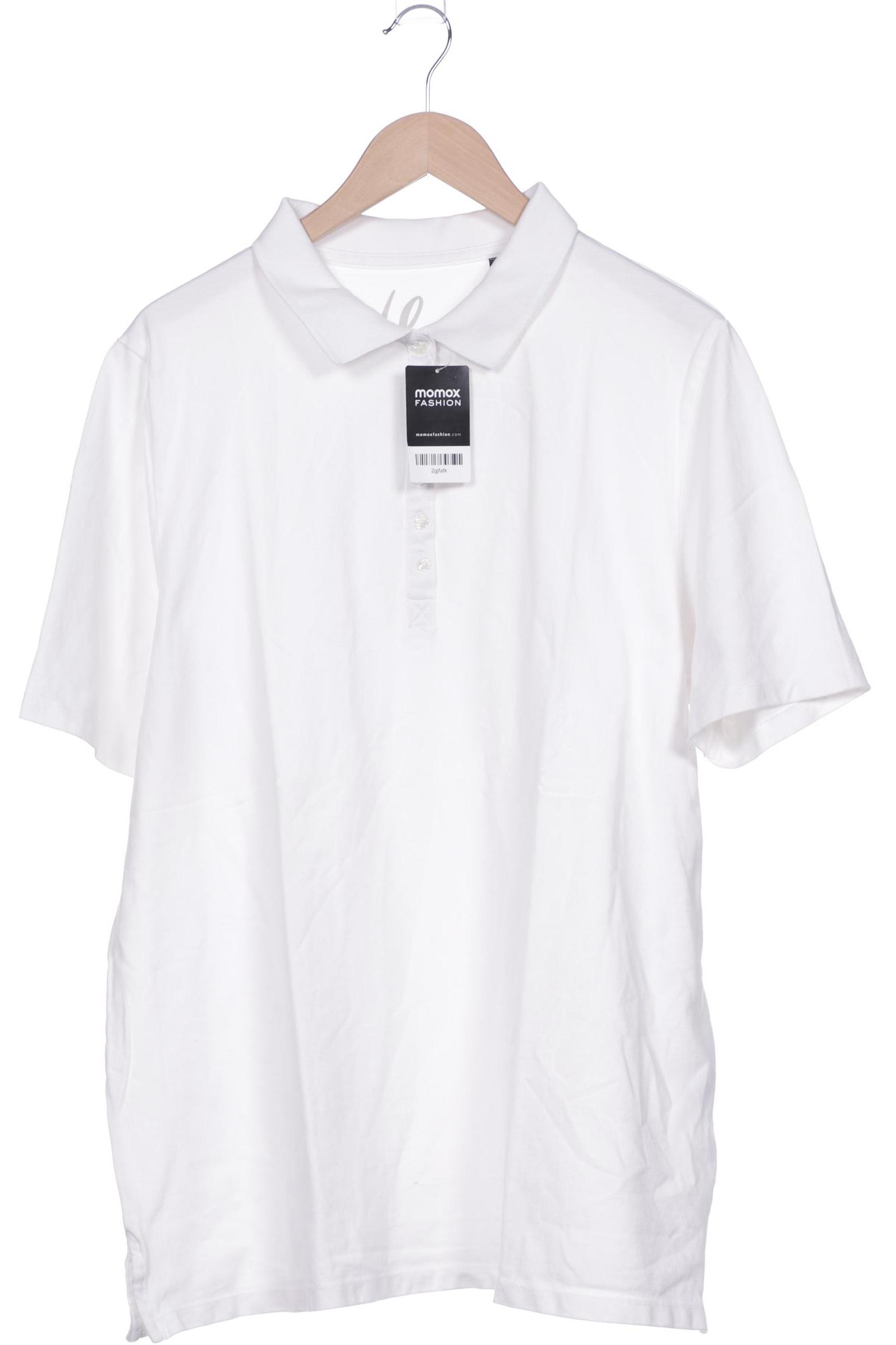 

Ulla Popken Damen Poloshirt, weiß, Gr. 50