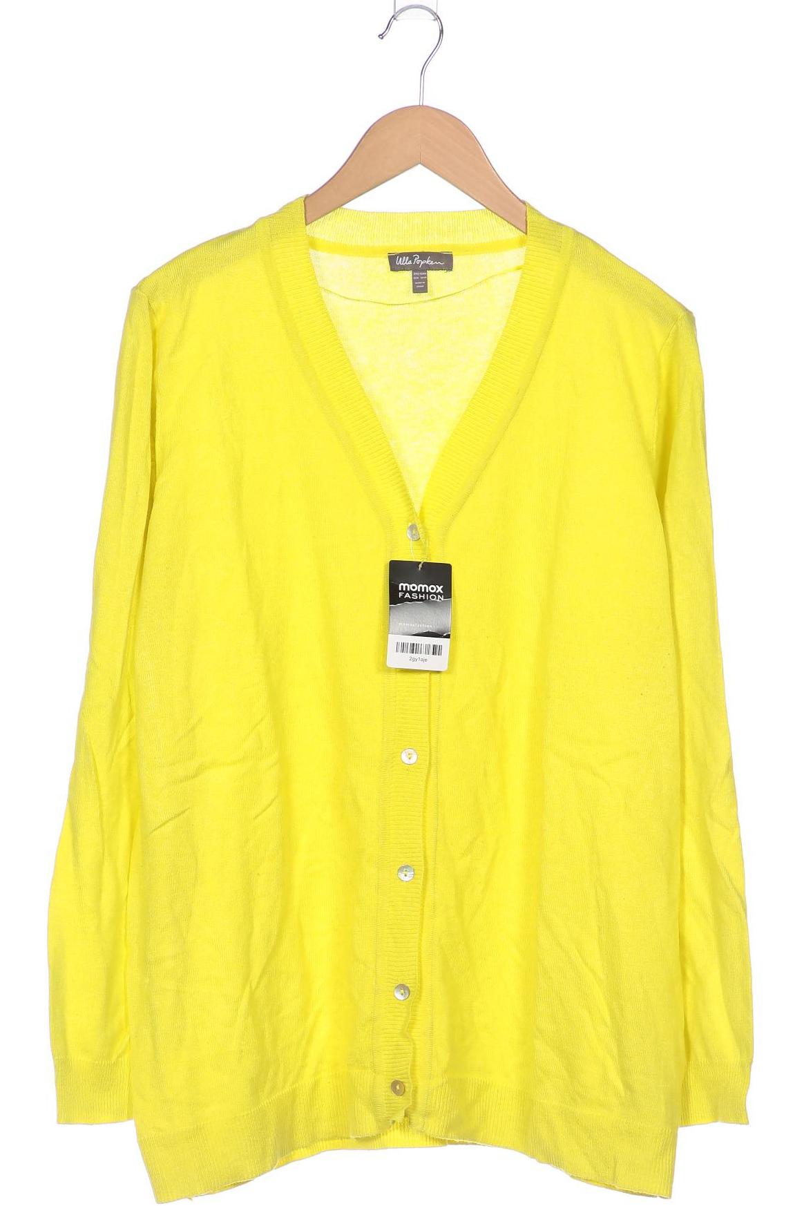 

Ulla Popken Damen Strickjacke, gelb, Gr. 42