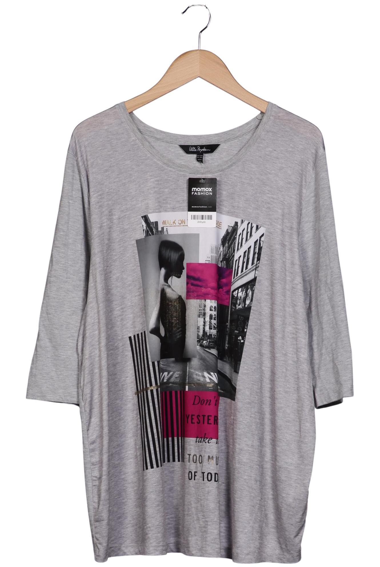 

Ulla Popken Damen Langarmshirt, grau, Gr. 50