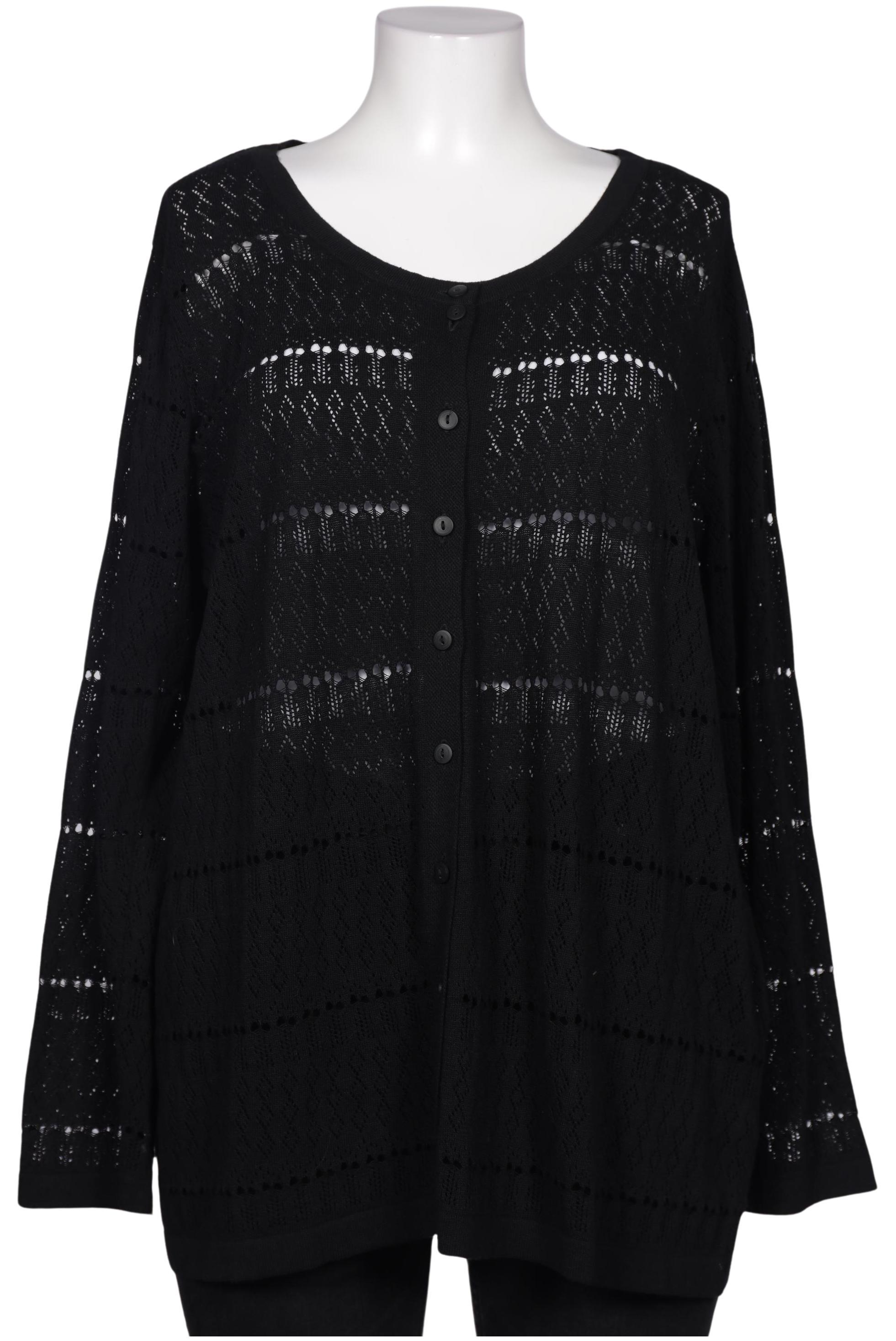 

Ulla Popken Damen Strickjacke, schwarz, Gr. 46