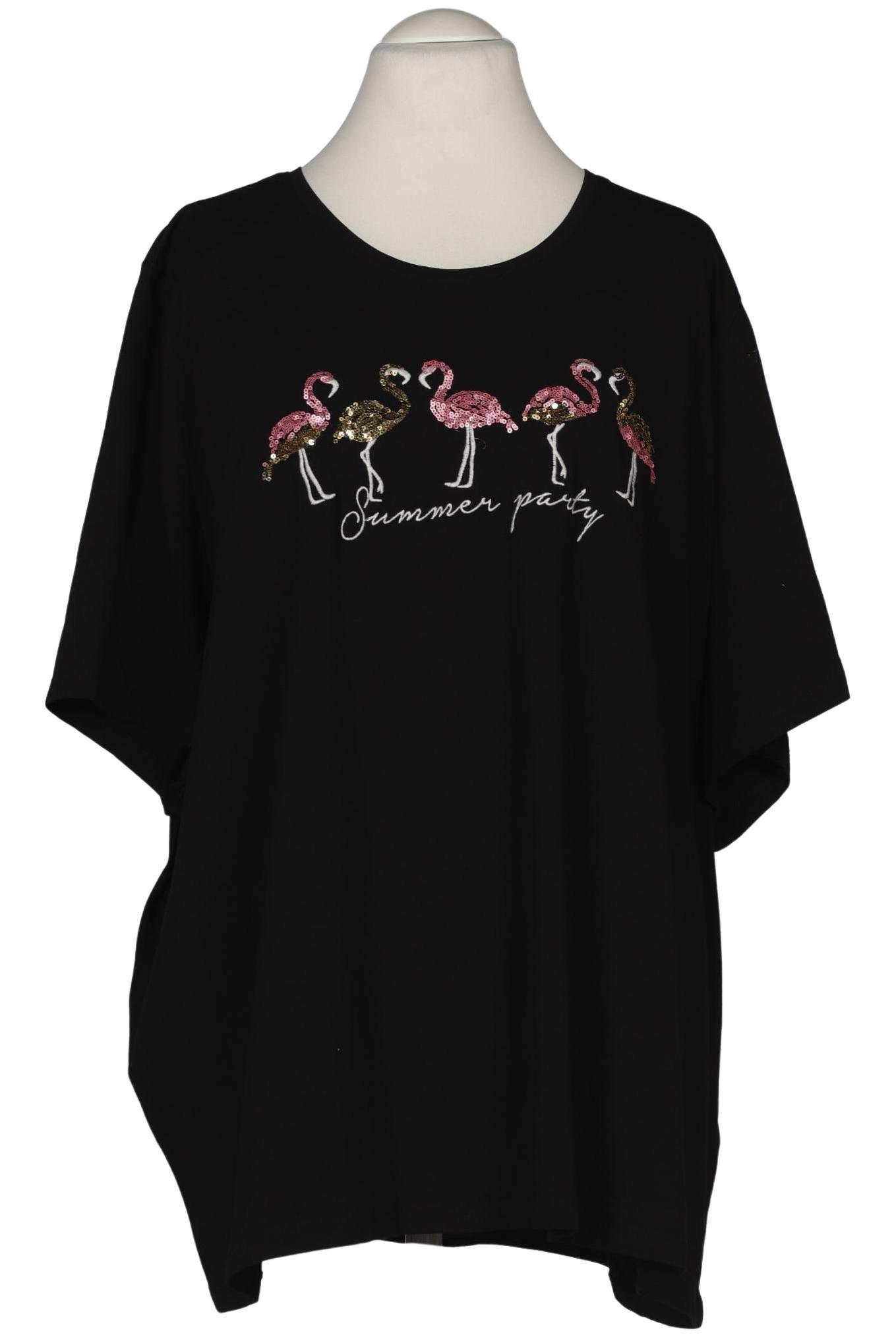 

Ulla Popken Damen T-Shirt, schwarz, Gr. 62
