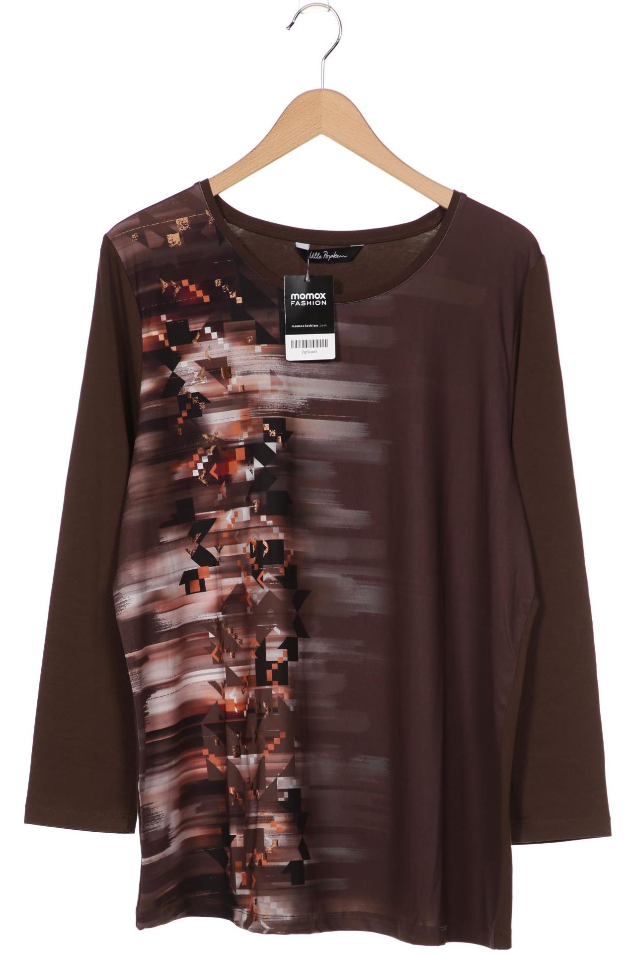 

Ulla Popken Damen Langarmshirt, braun, Gr. 48