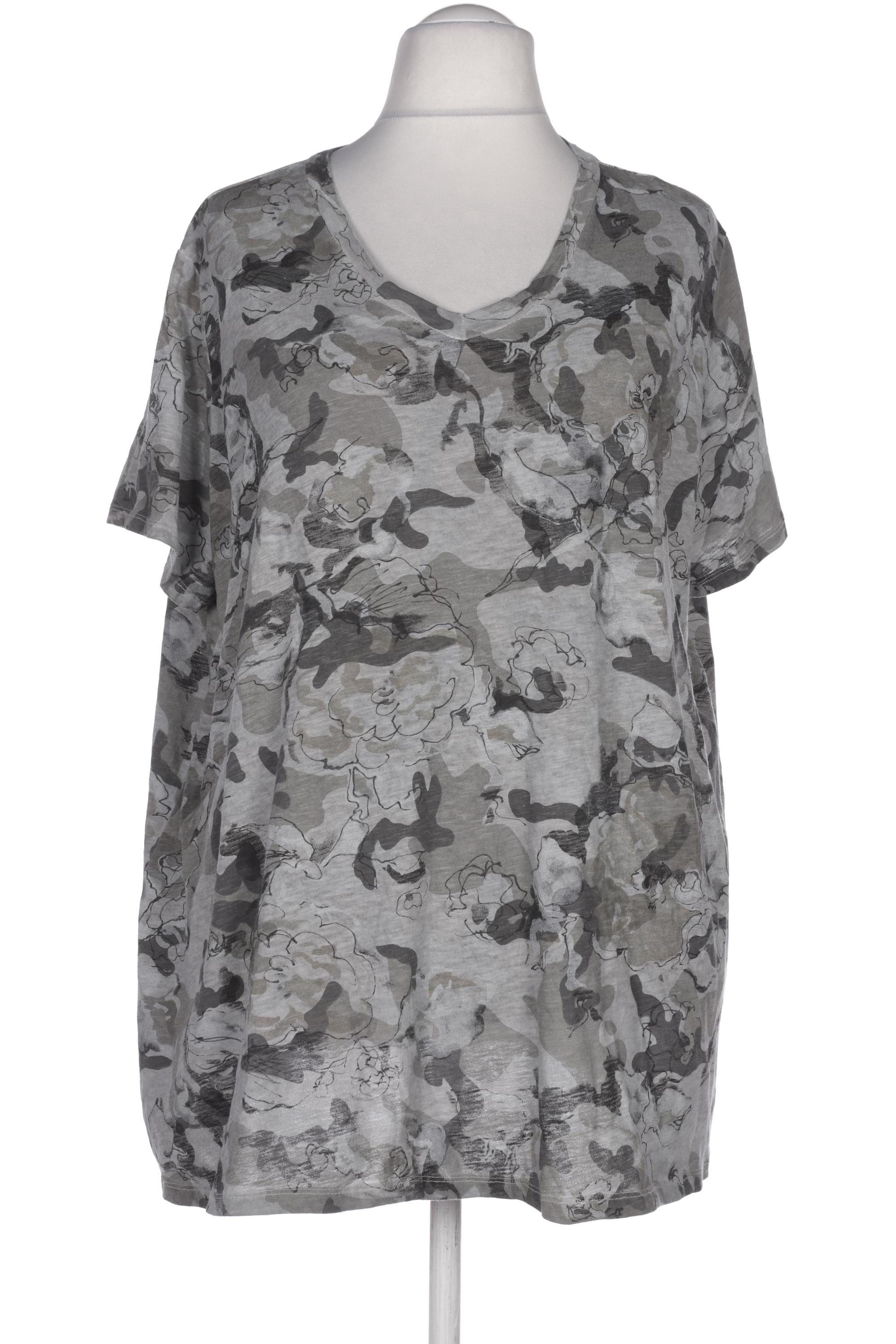 

Ulla Popken Damen T-Shirt, grau, Gr. 52