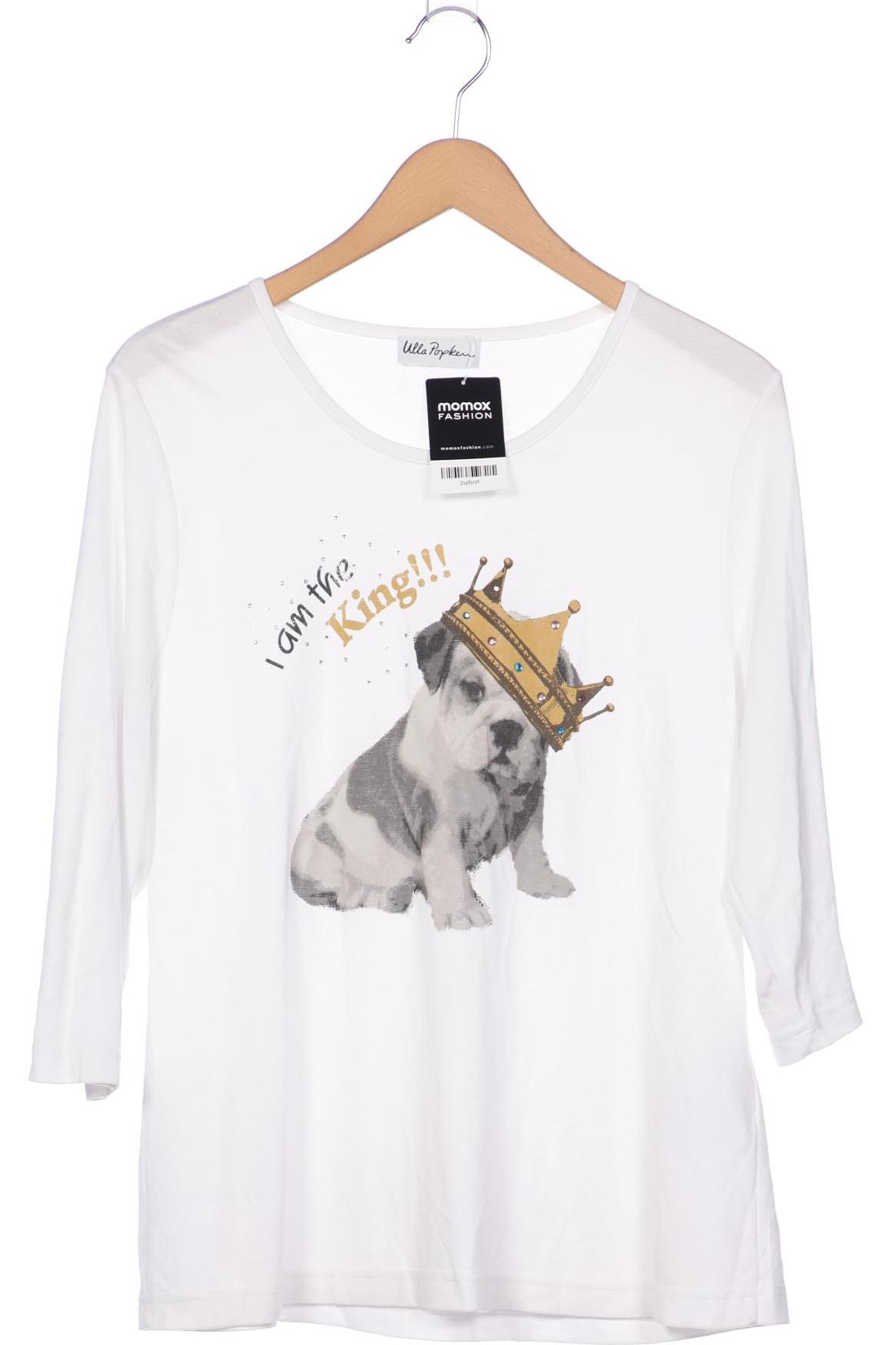 

Ulla Popken Damen Langarmshirt, weiß, Gr. 42