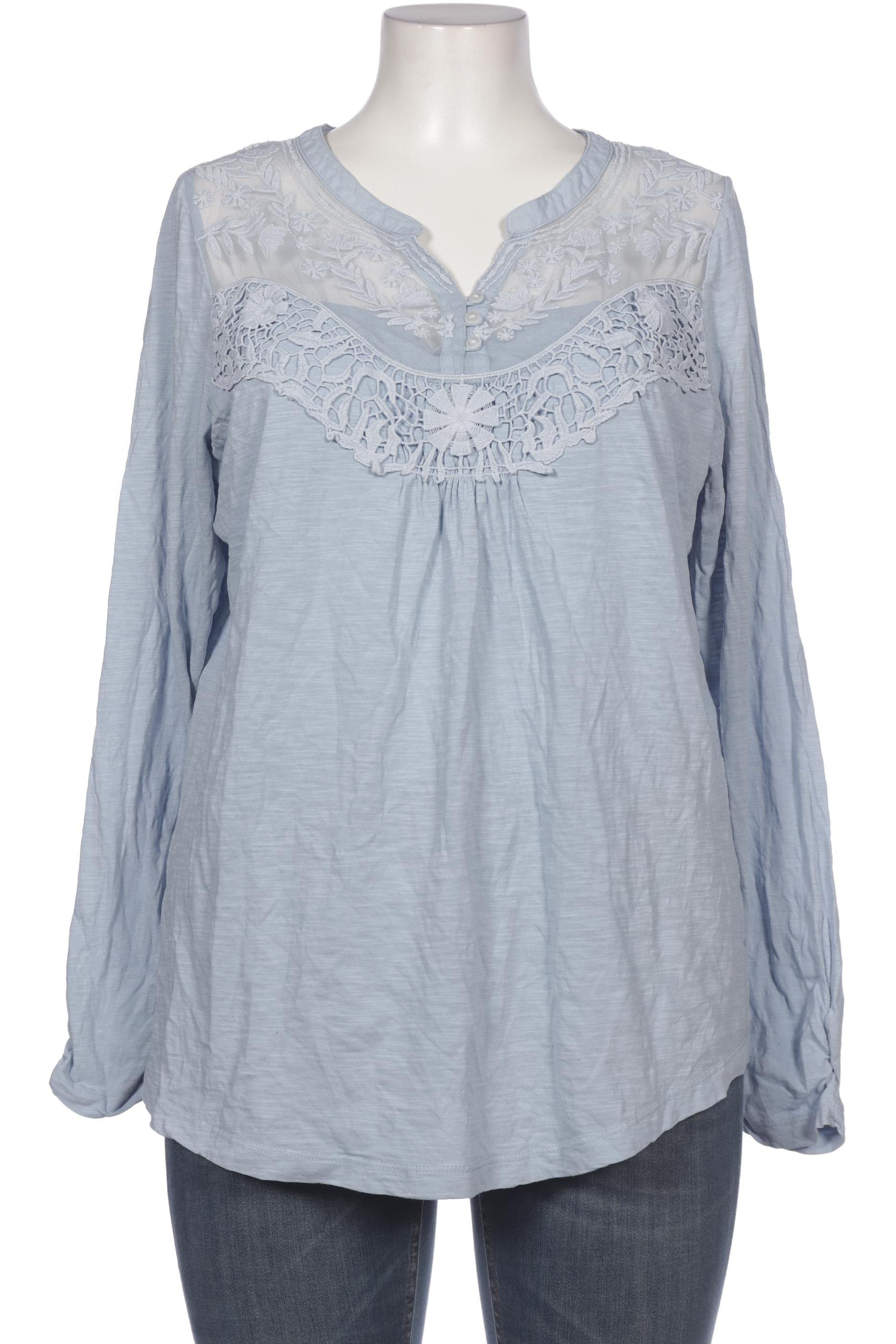 

Ulla Popken Damen Langarmshirt, blau, Gr. 46