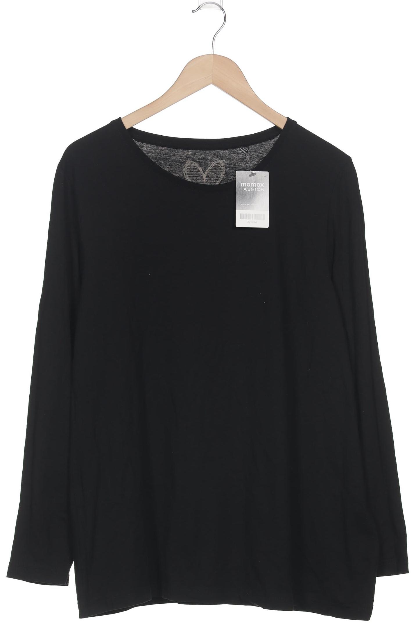 

Ulla Popken Damen Langarmshirt, schwarz, Gr. 46