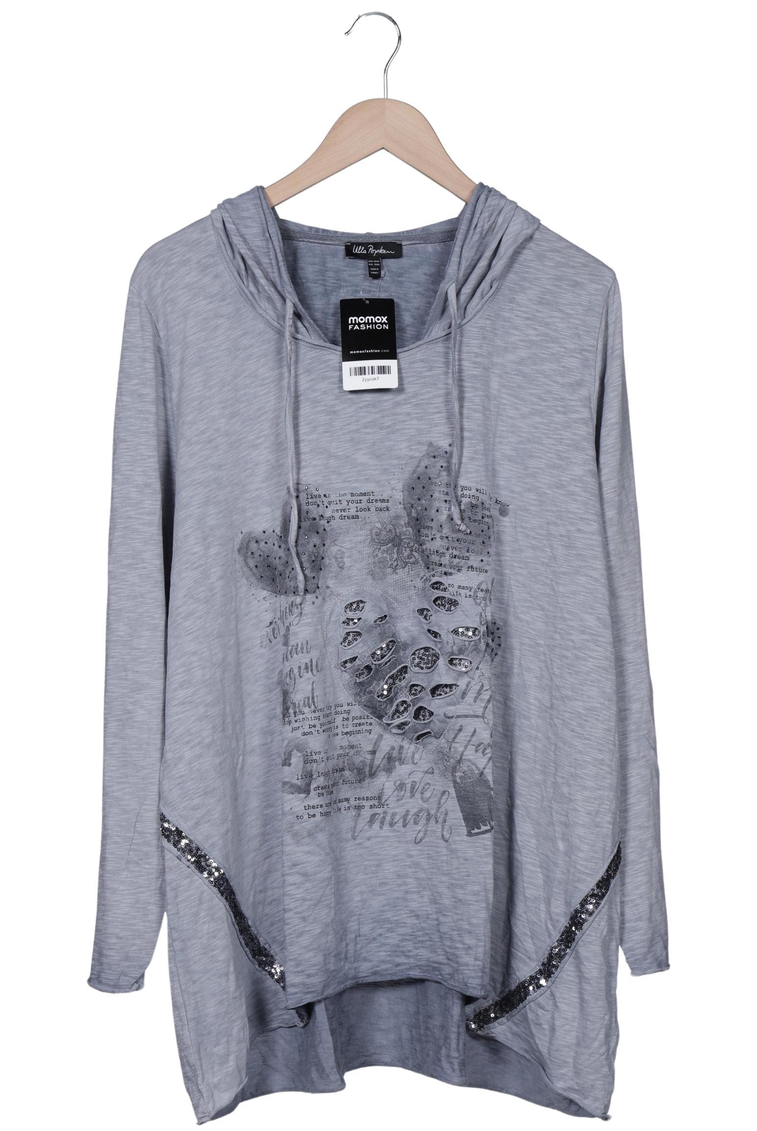 

Ulla Popken Damen Langarmshirt, grau, Gr. 50