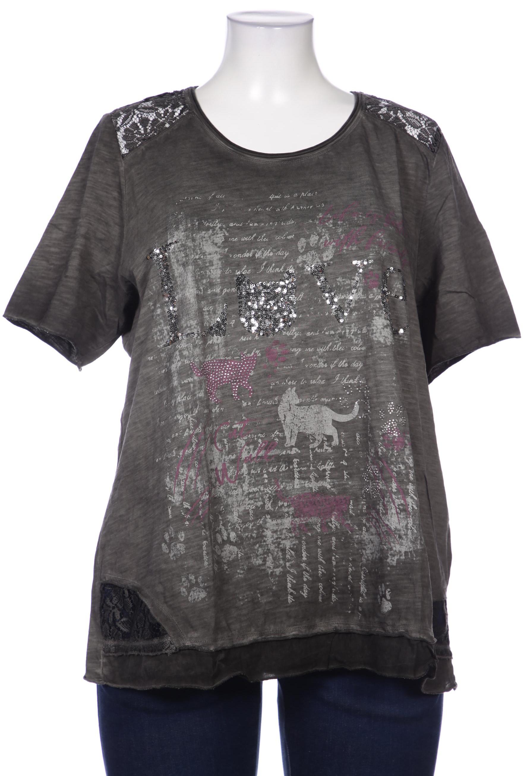 

Ulla Popken Damen T-Shirt, grau, Gr. 46