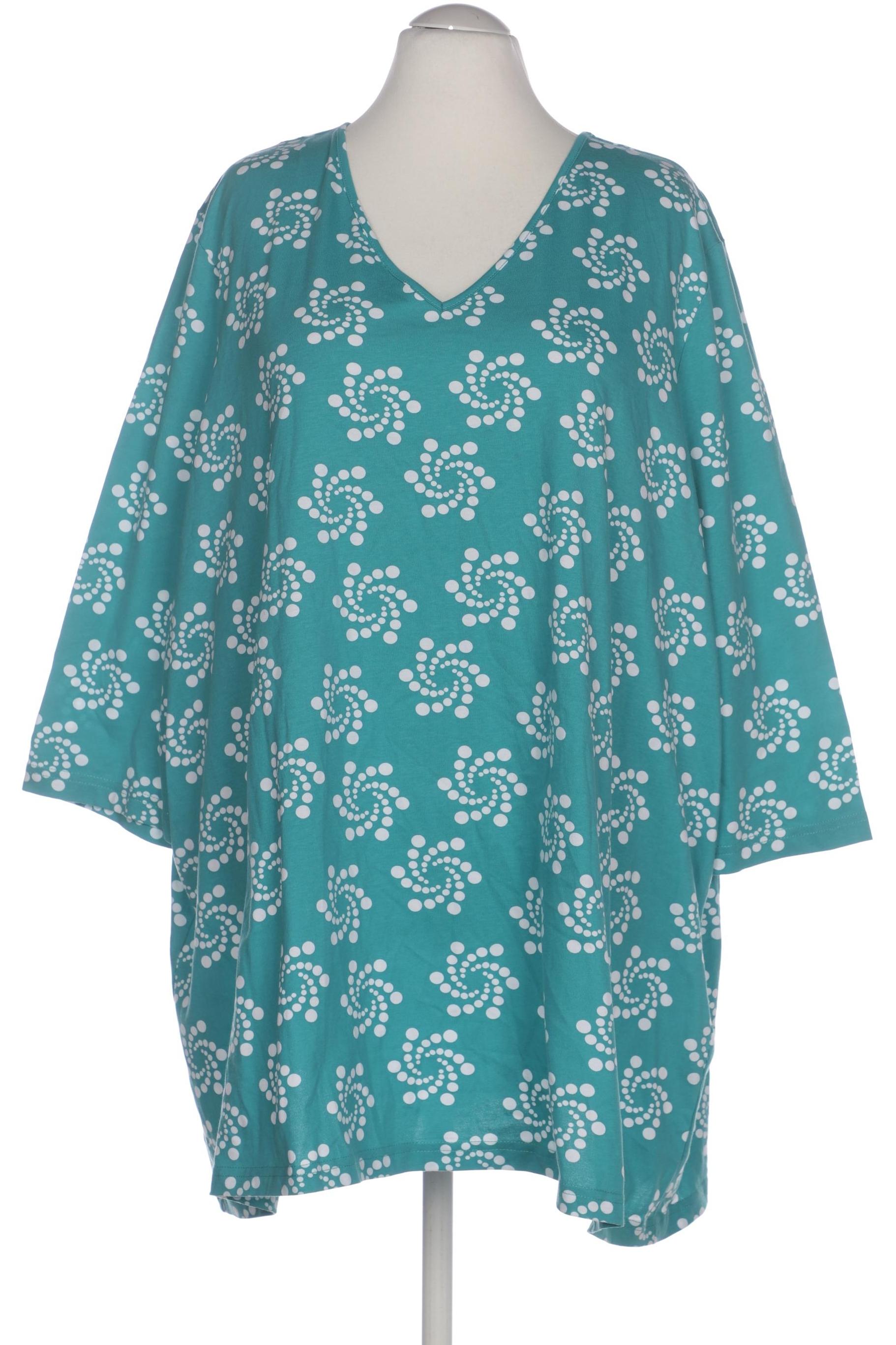 

Ulla Popken Damen T-Shirt, türkis, Gr. 58