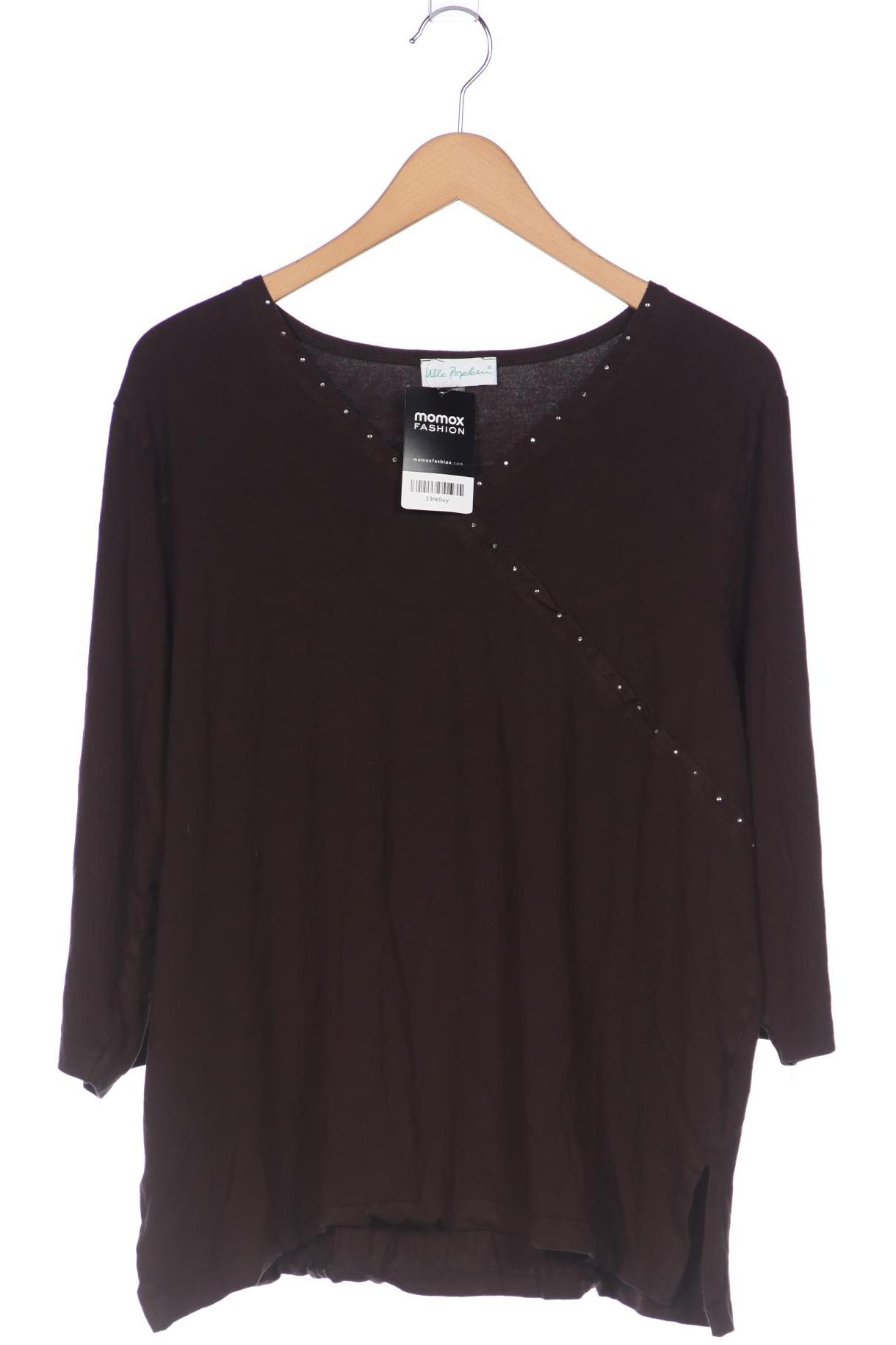 

Ulla Popken Damen Langarmshirt, braun, Gr. 46