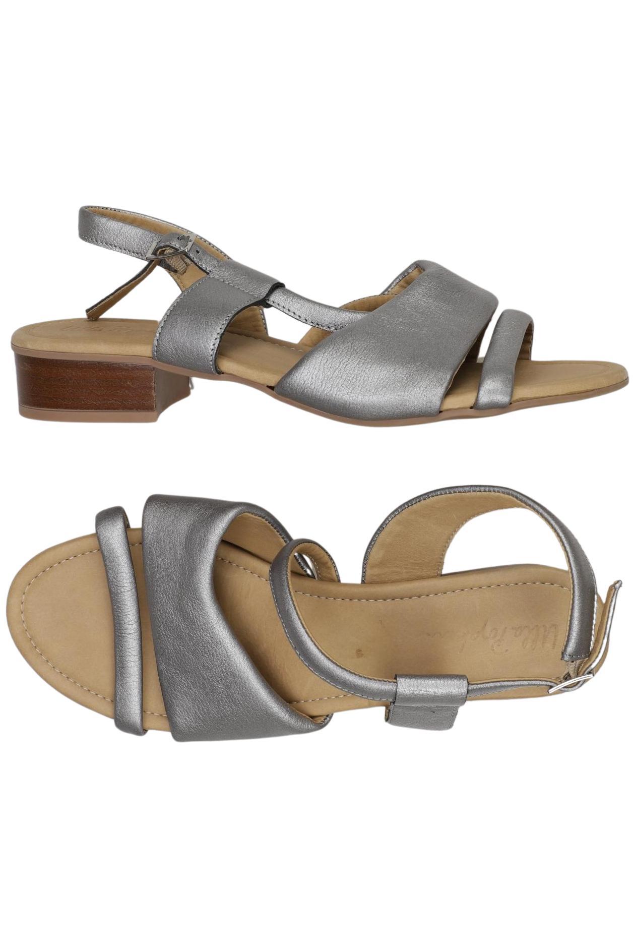 

Ulla Popken Damen Sandale, silber, Gr. 41