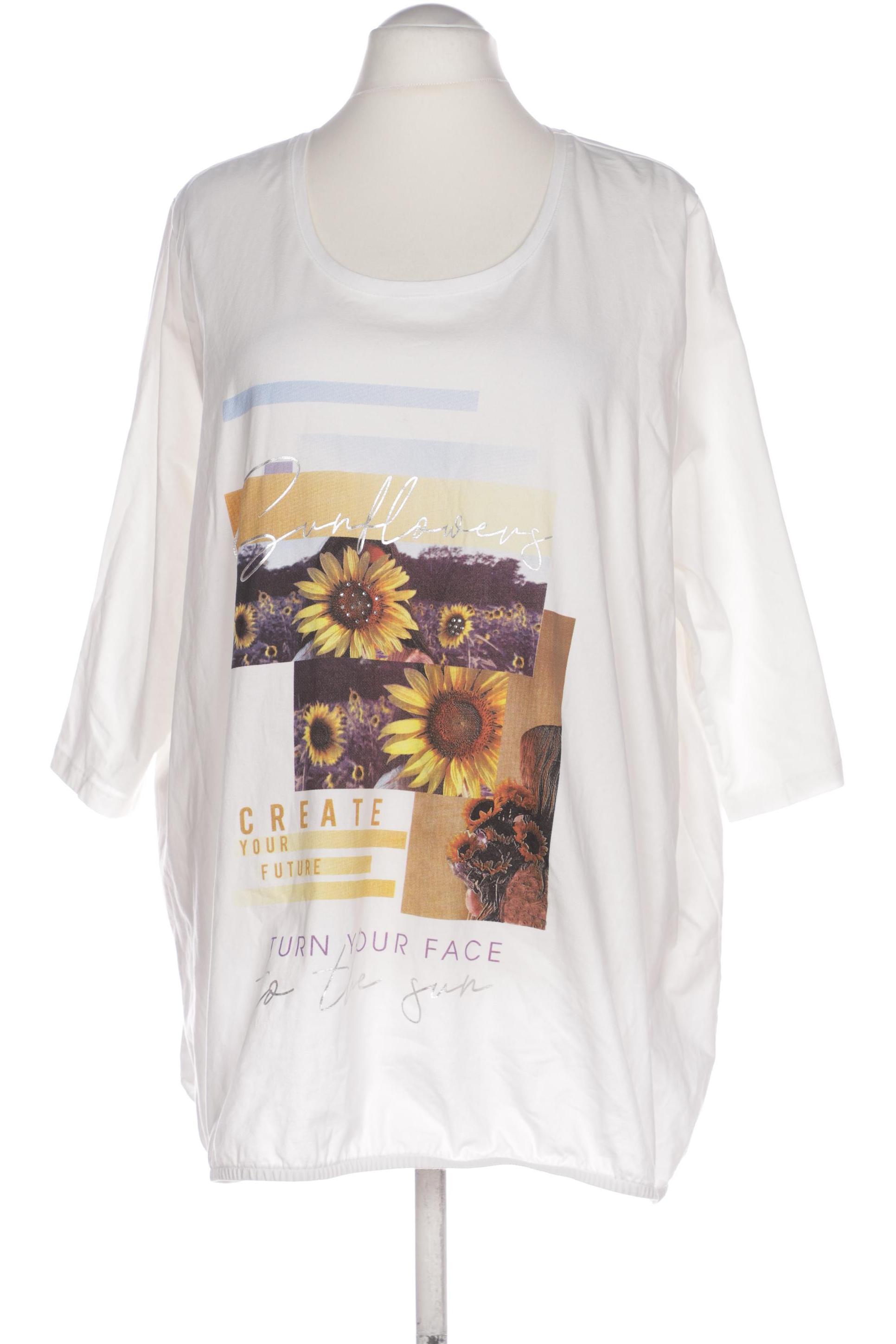 

Ulla Popken Damen T-Shirt, weiß, Gr. 58
