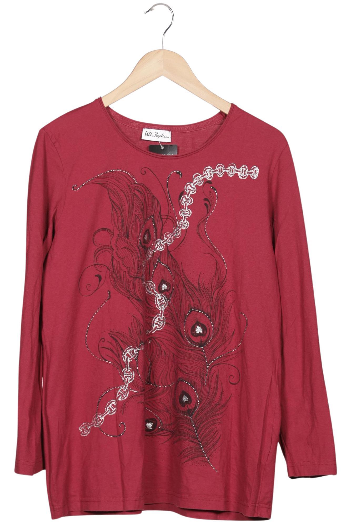 

Ulla Popken Damen Langarmshirt, rot, Gr. 42