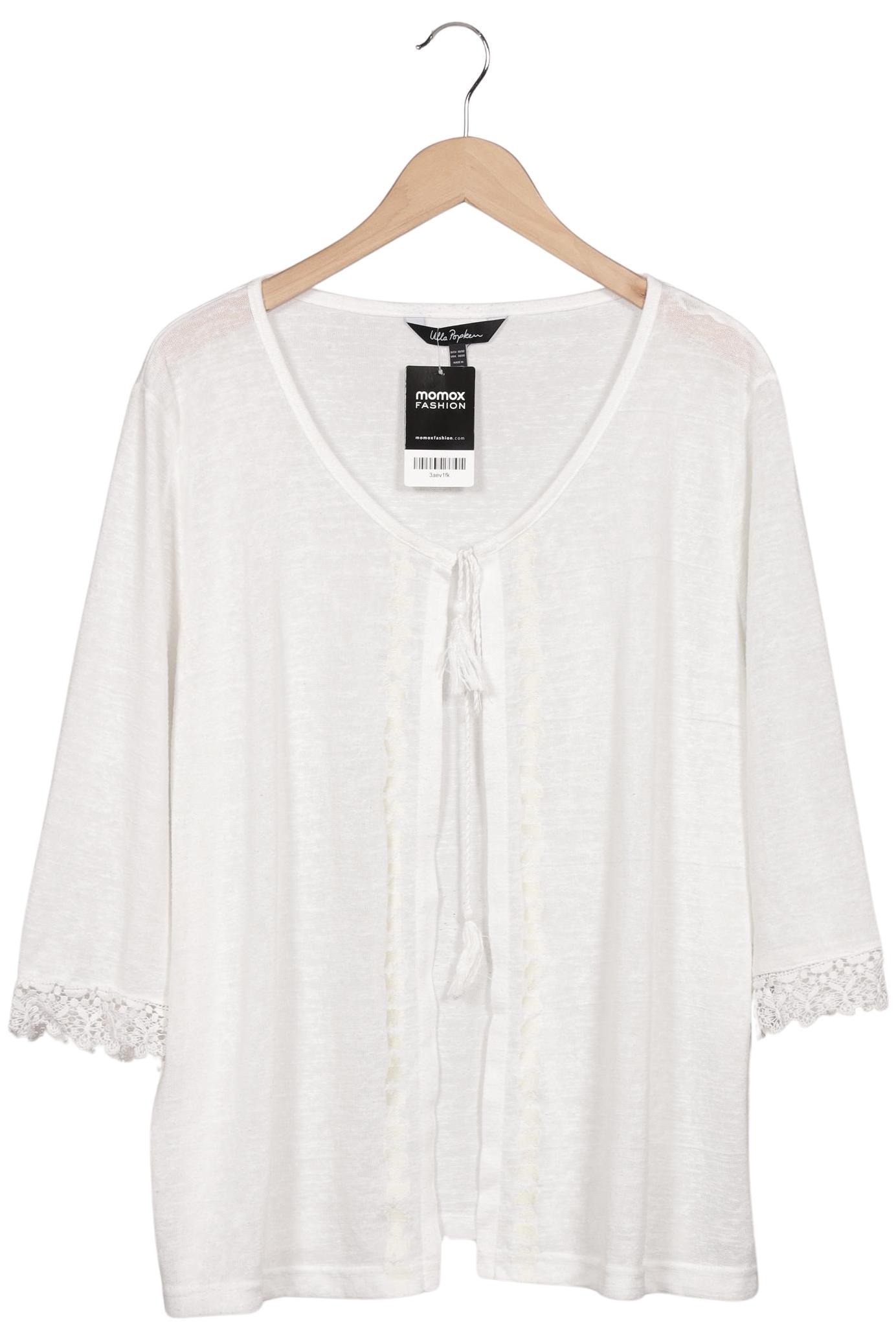 

Ulla Popken Damen Strickjacke, weiß, Gr. 50