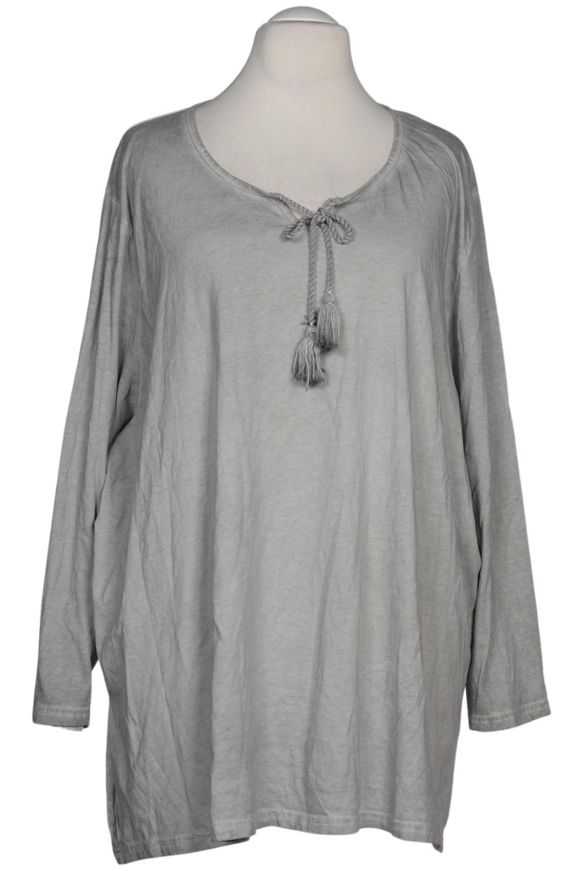 

Ulla Popken Damen Langarmshirt, grau, Gr. 58