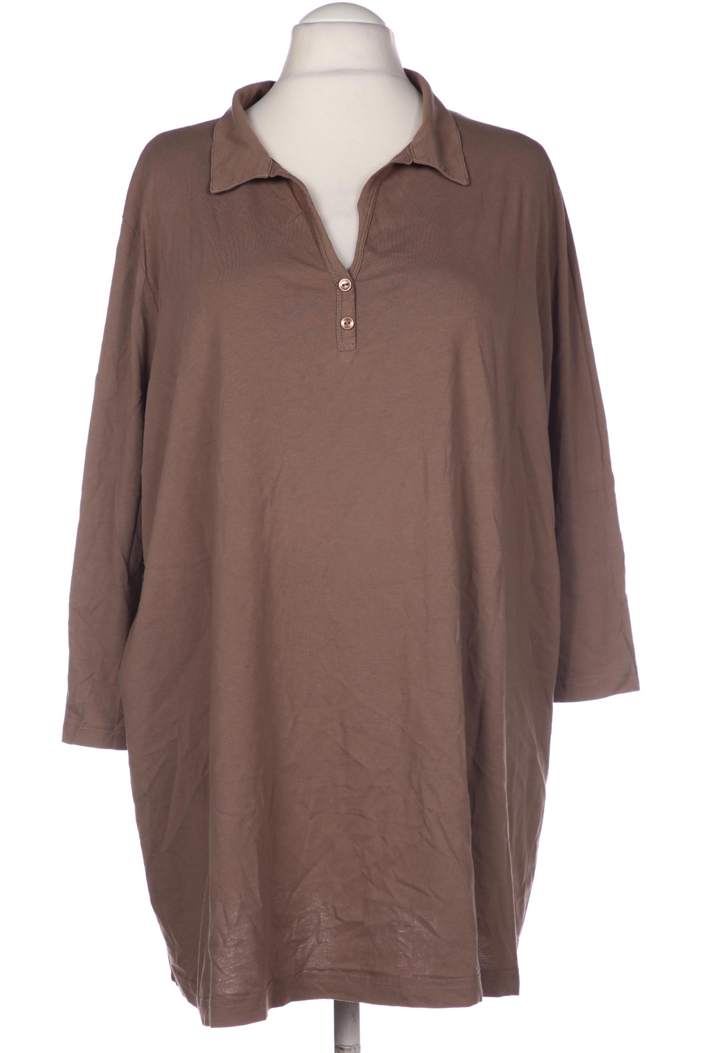 

Ulla Popken Damen Langarmshirt, braun, Gr. 58