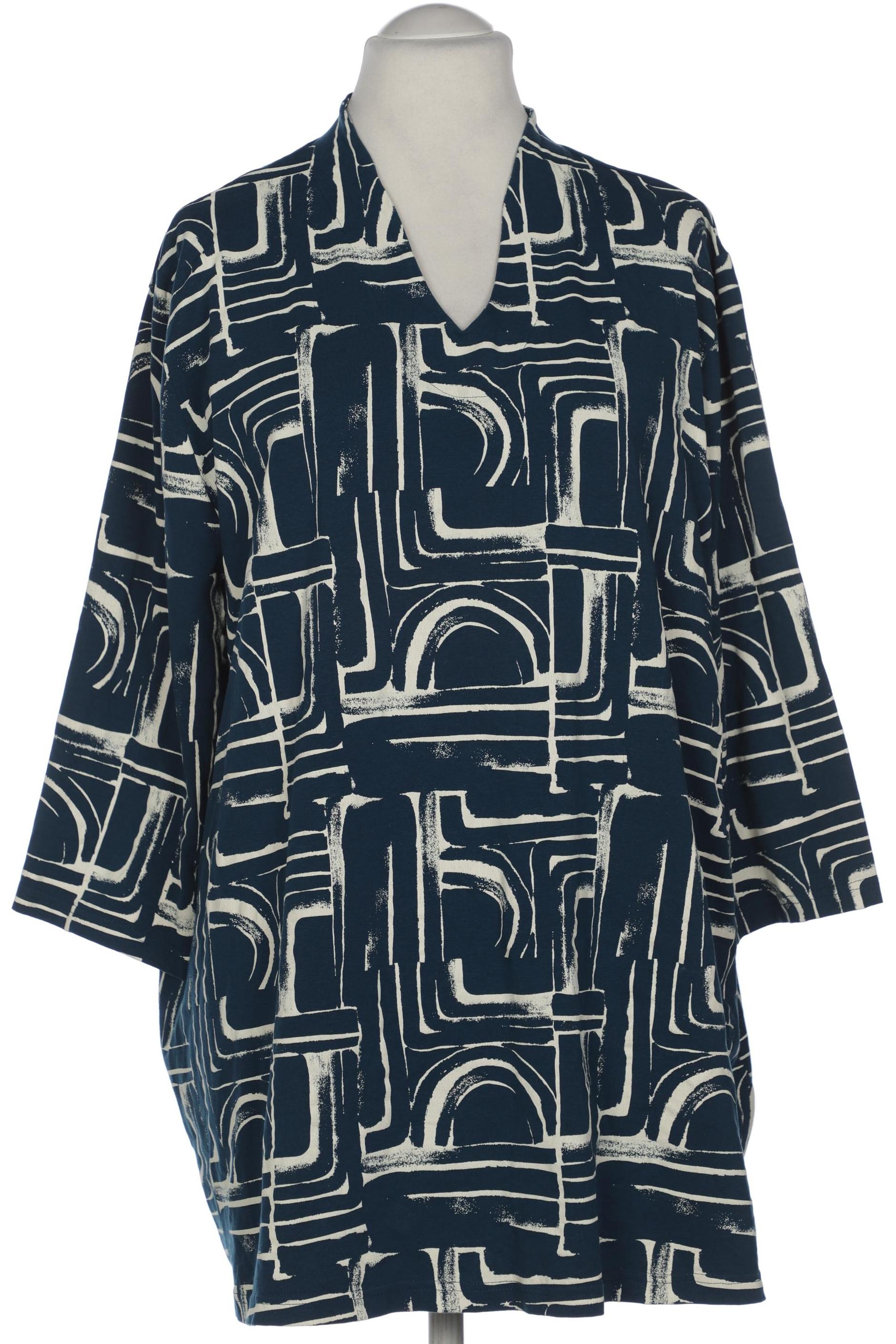 

Ulla Popken Damen Langarmshirt, blau, Gr. 54