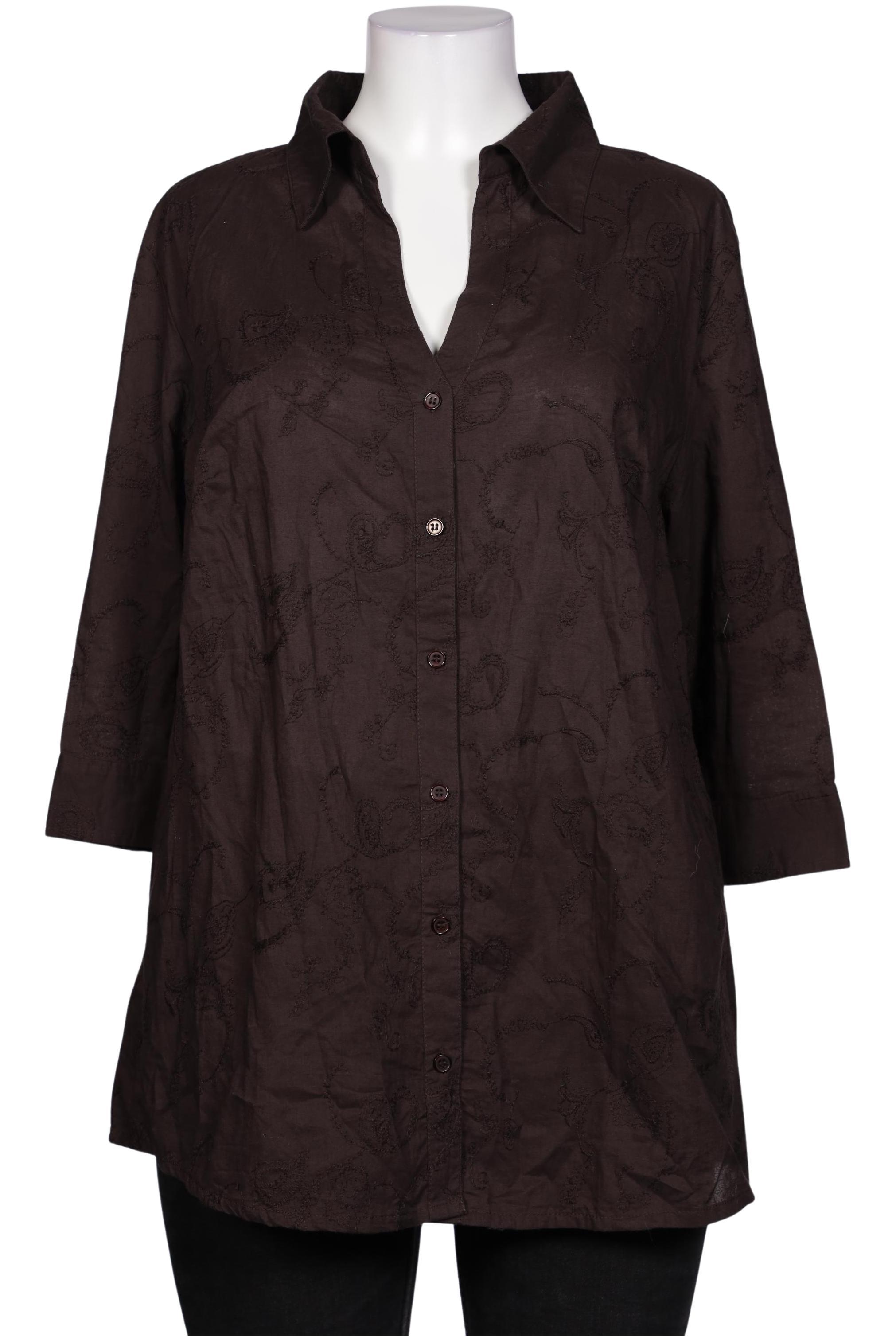 

Ulla Popken Damen Bluse, braun, Gr. 46