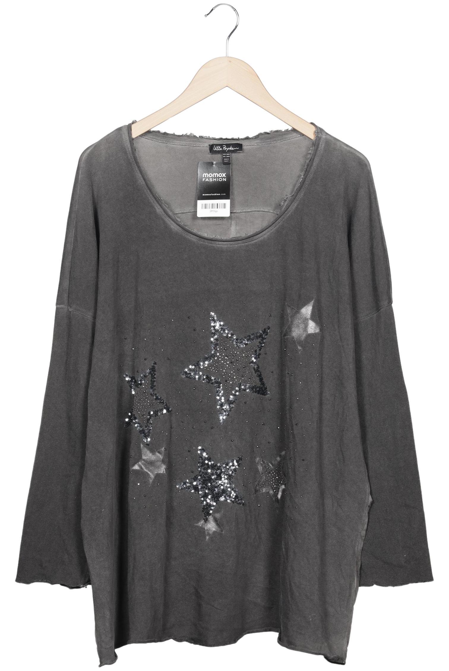 

Ulla Popken Damen Langarmshirt, grau, Gr. 50