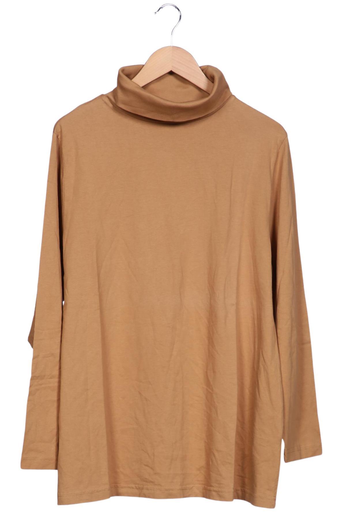 

Ulla Popken Damen Langarmshirt, beige, Gr. 50