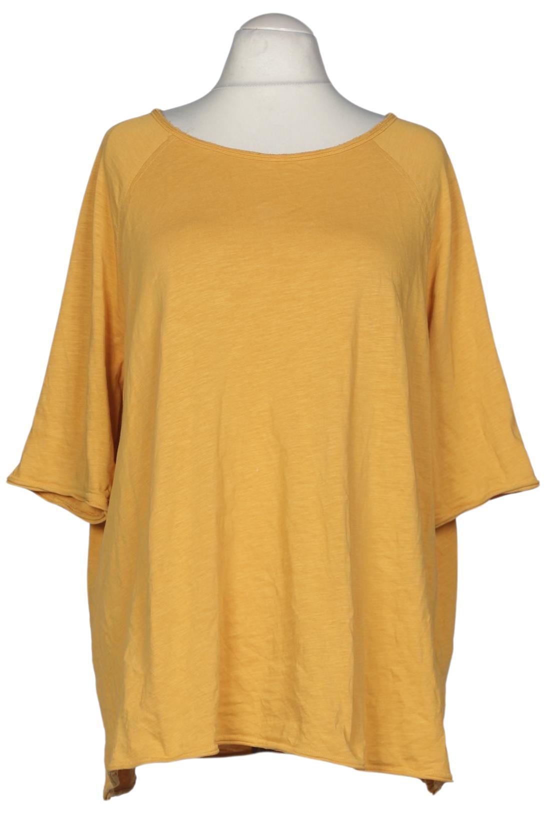 

Ulla Popken Damen Langarmshirt, gelb, Gr. 54