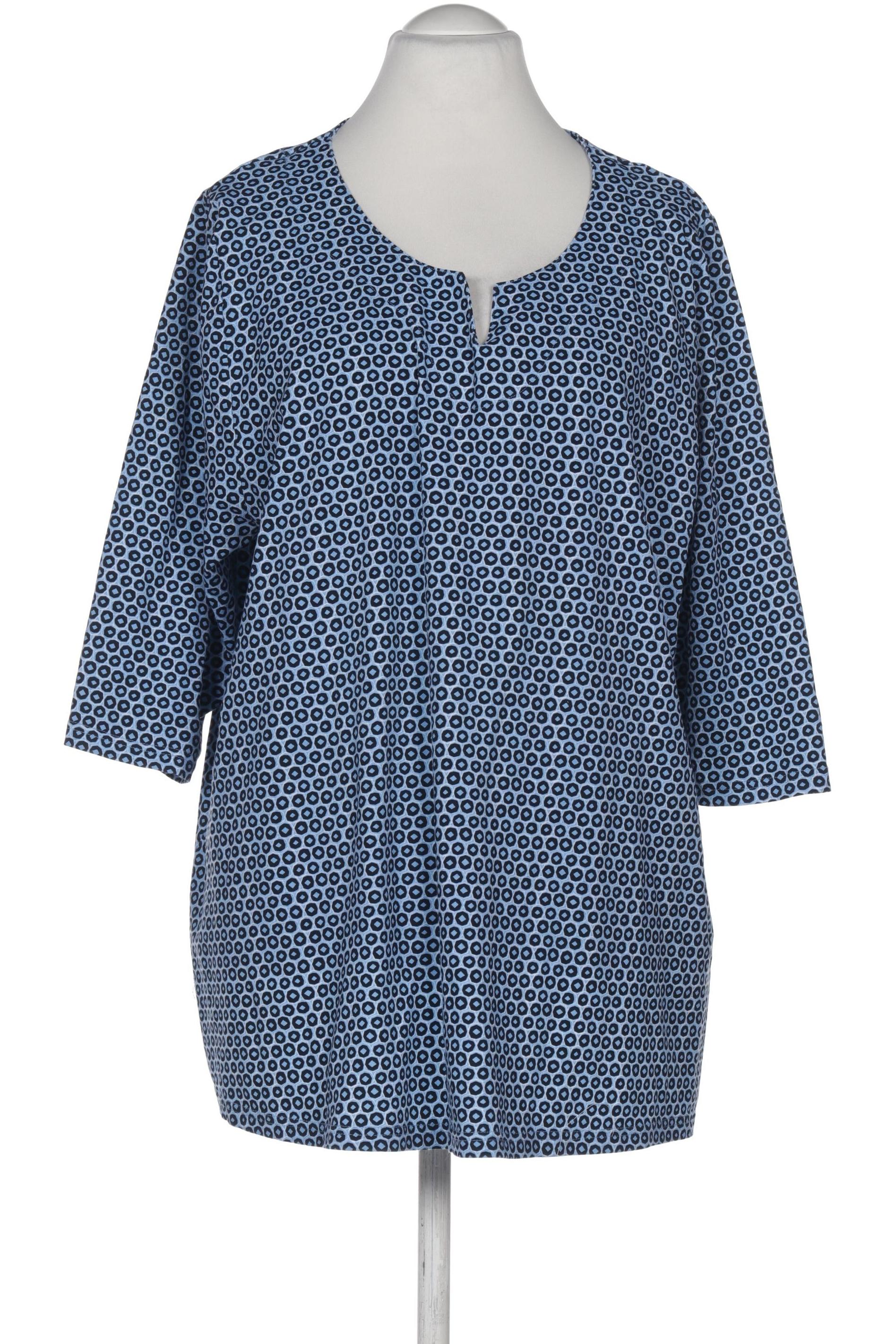

Ulla Popken Damen Langarmshirt, blau, Gr. 54