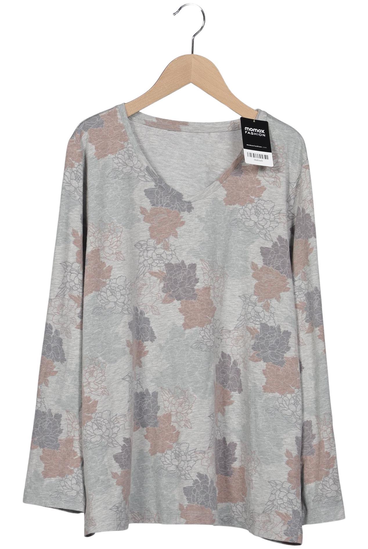 

Ulla Popken Damen Langarmshirt, grau, Gr. 44