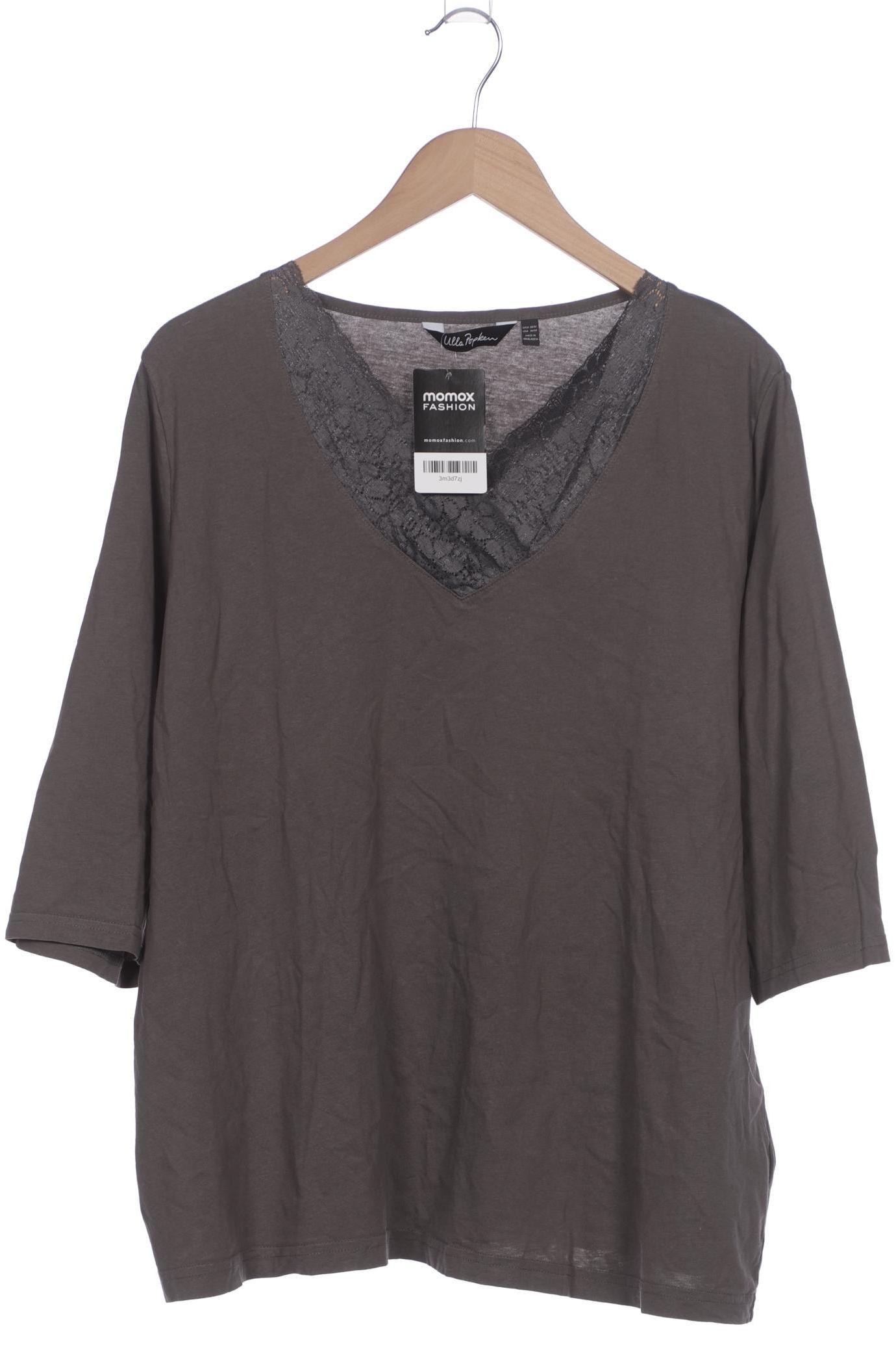 

Ulla Popken Damen Langarmshirt, grau, Gr. 50