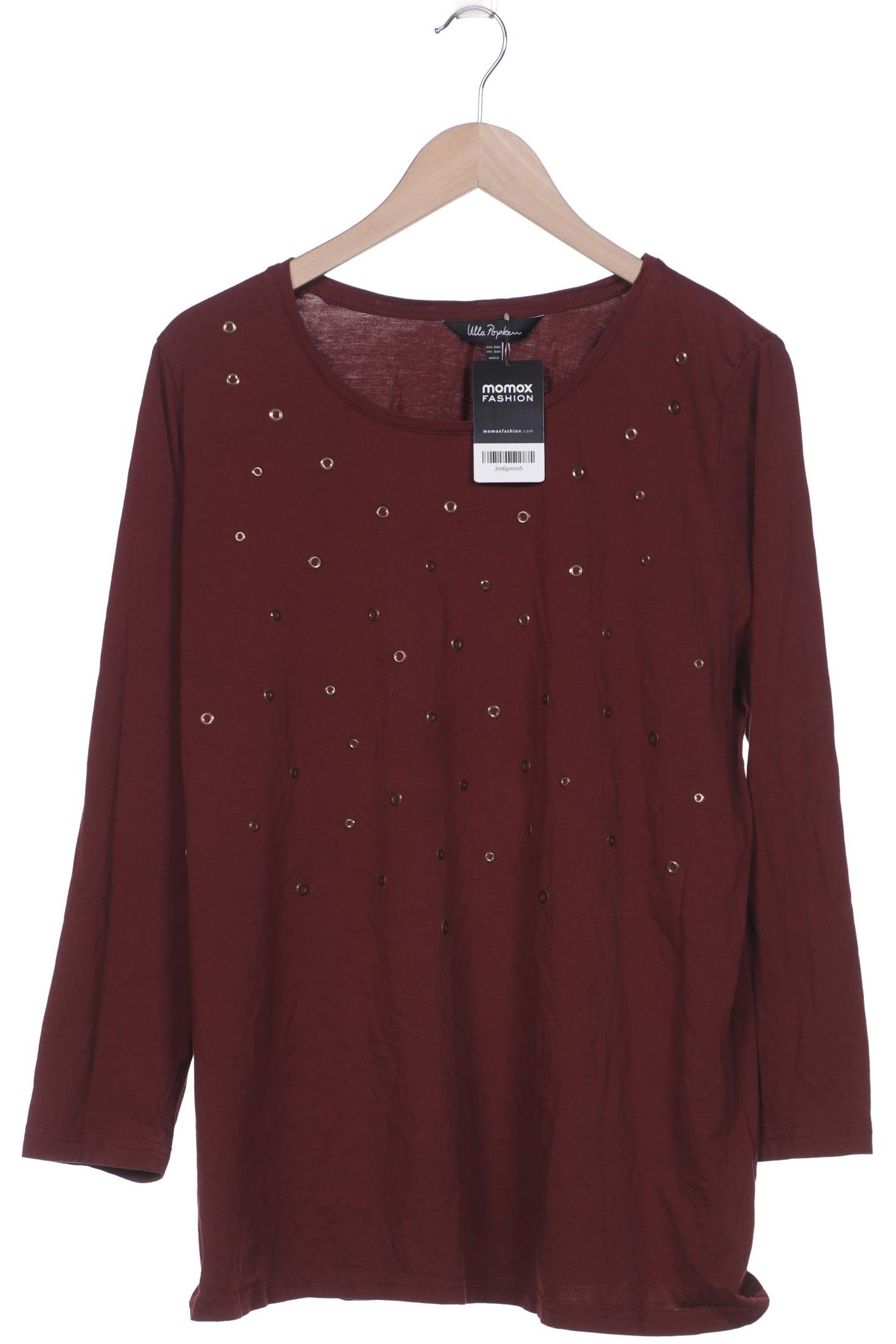 

Ulla Popken Damen Langarmshirt, bordeaux