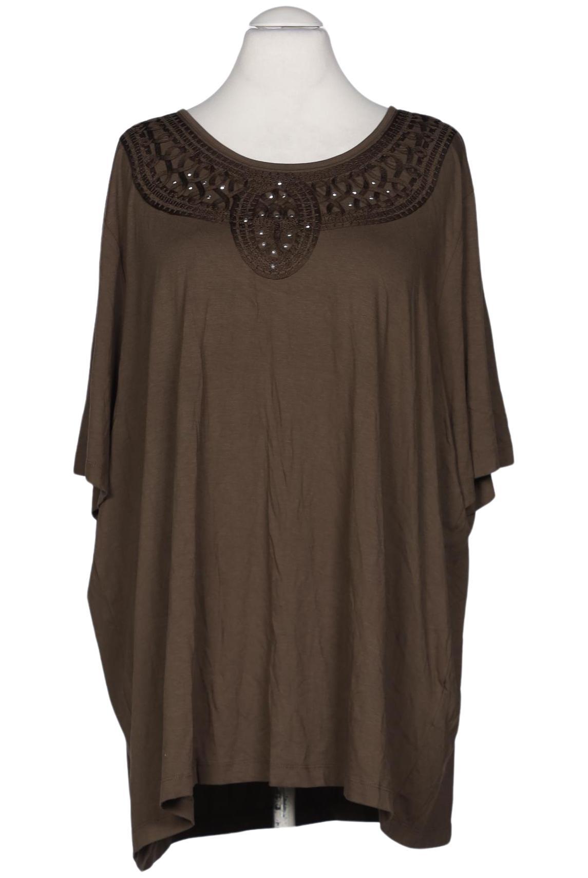 

Ulla Popken Damen T-Shirt, braun, Gr. 58