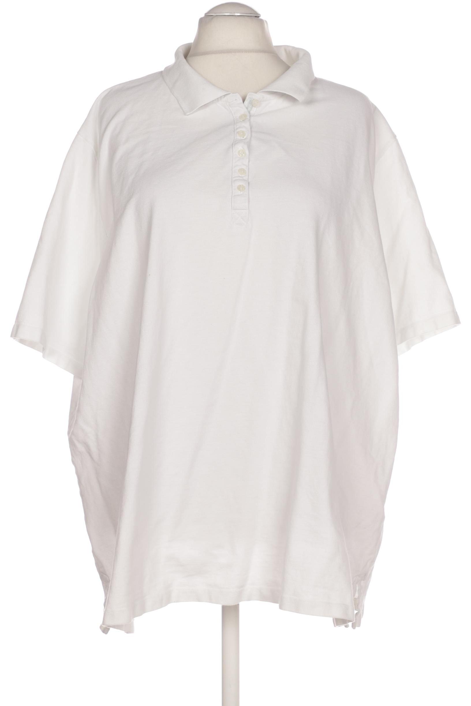 

Ulla Popken Damen Poloshirt, weiß, Gr. 56
