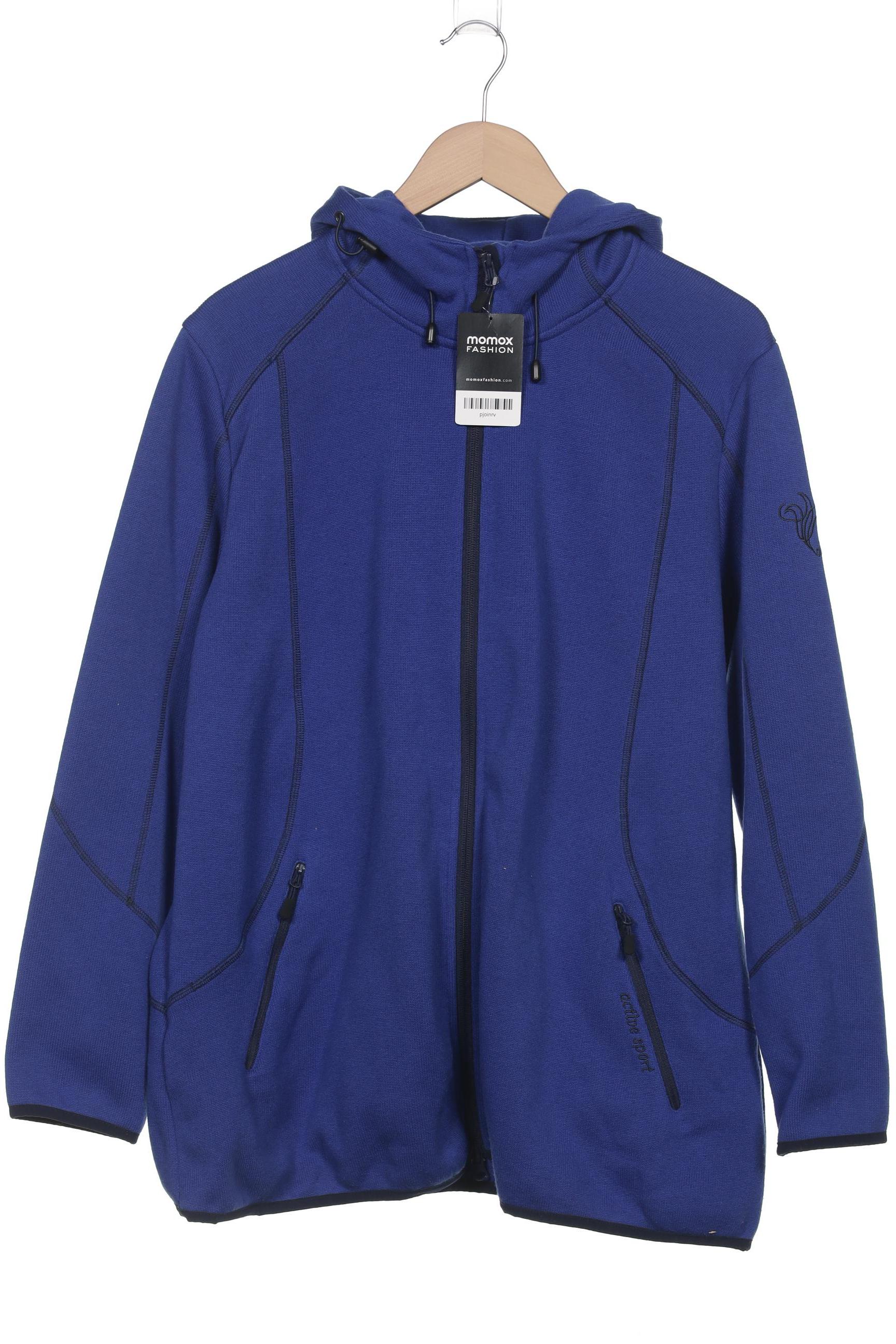 

Ulla Popken Damen Kapuzenpullover, blau, Gr. 46