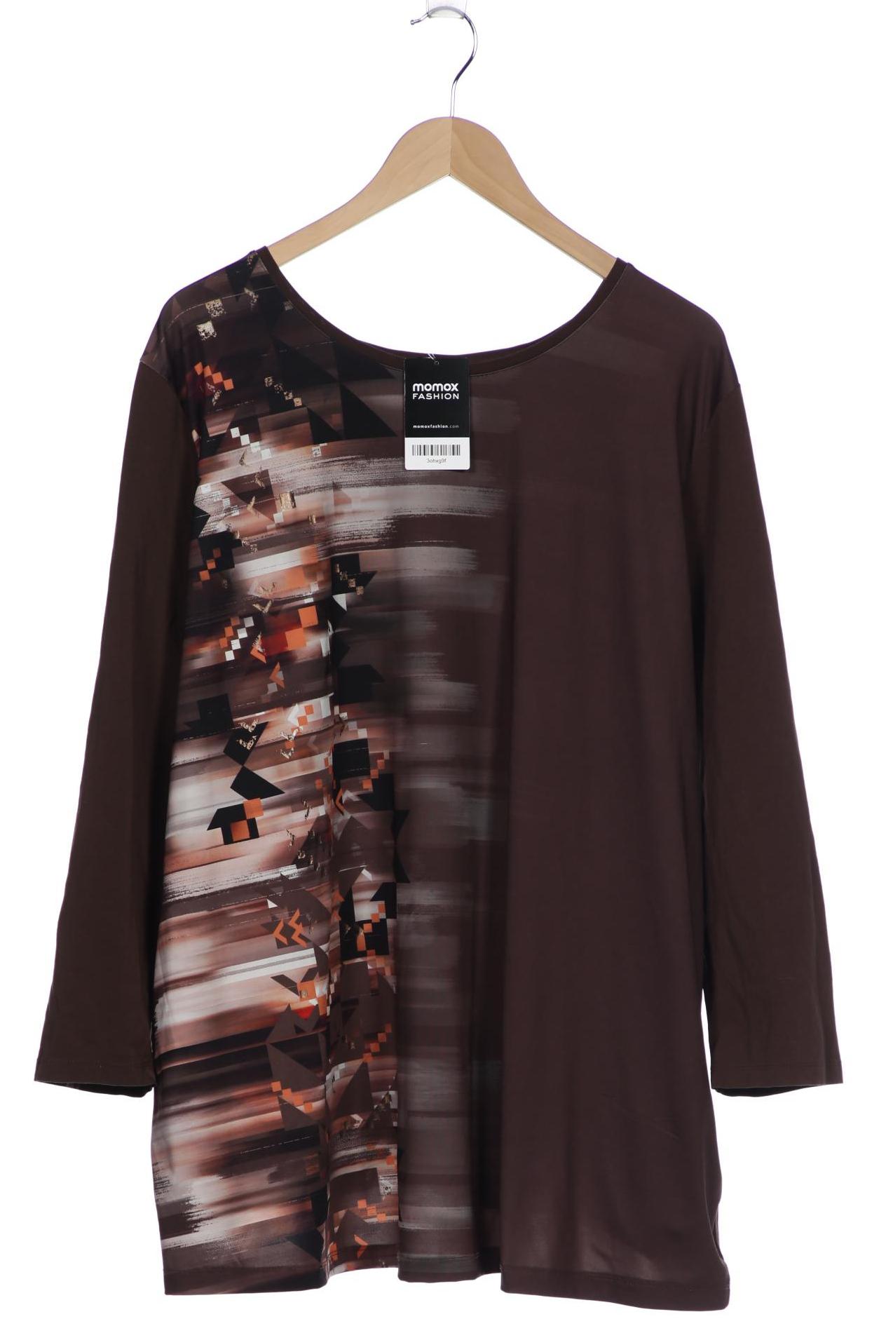 

Ulla Popken Damen Langarmshirt, braun, Gr. 54