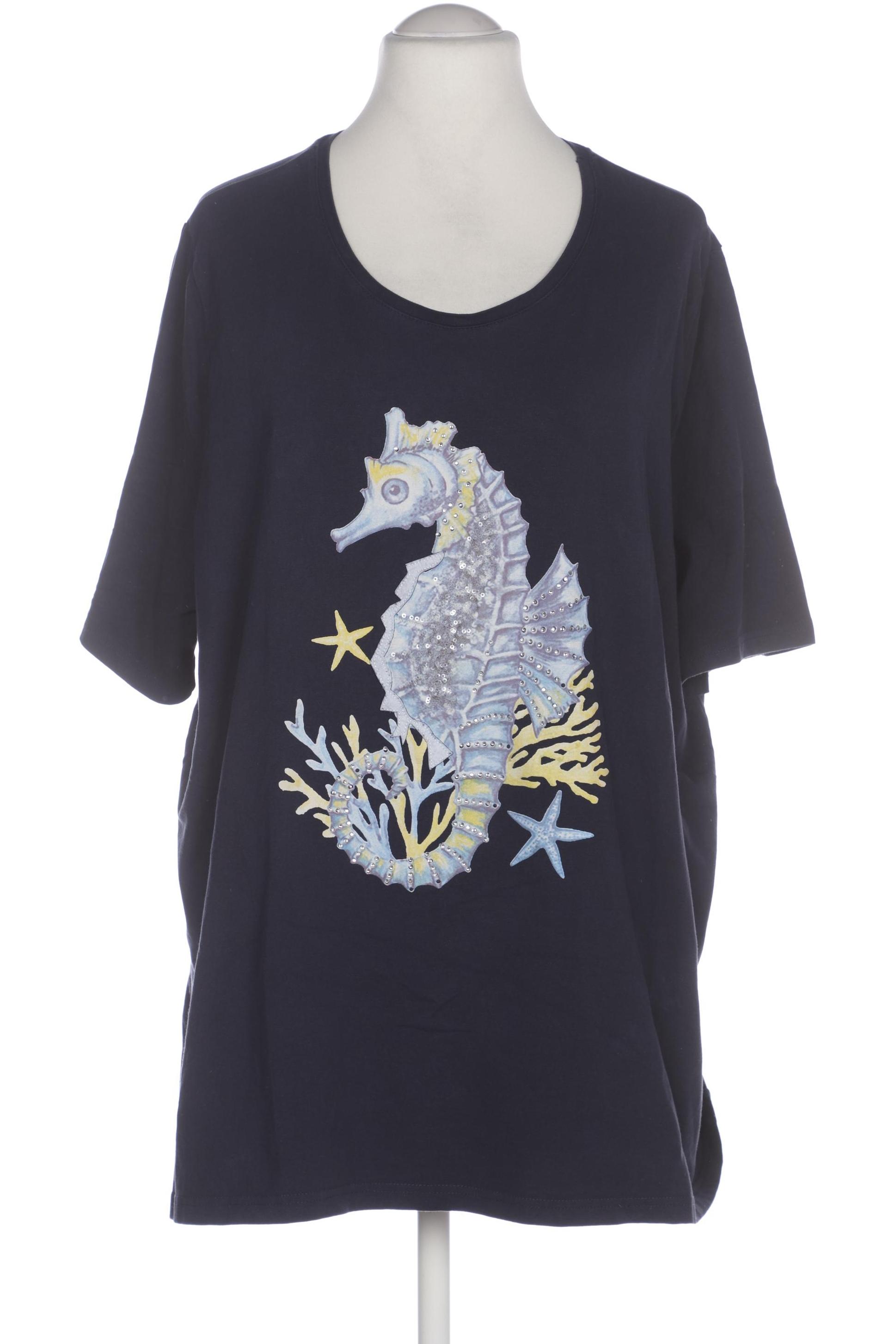 

Ulla Popken Damen T-Shirt, marineblau, Gr. 54