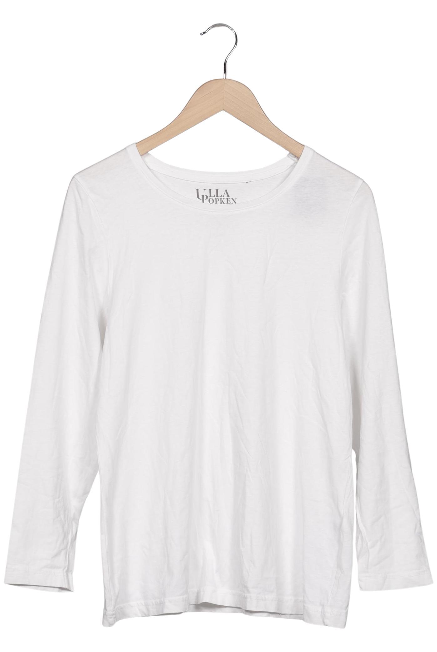 

Ulla Popken Damen Langarmshirt, weiß, Gr. 42
