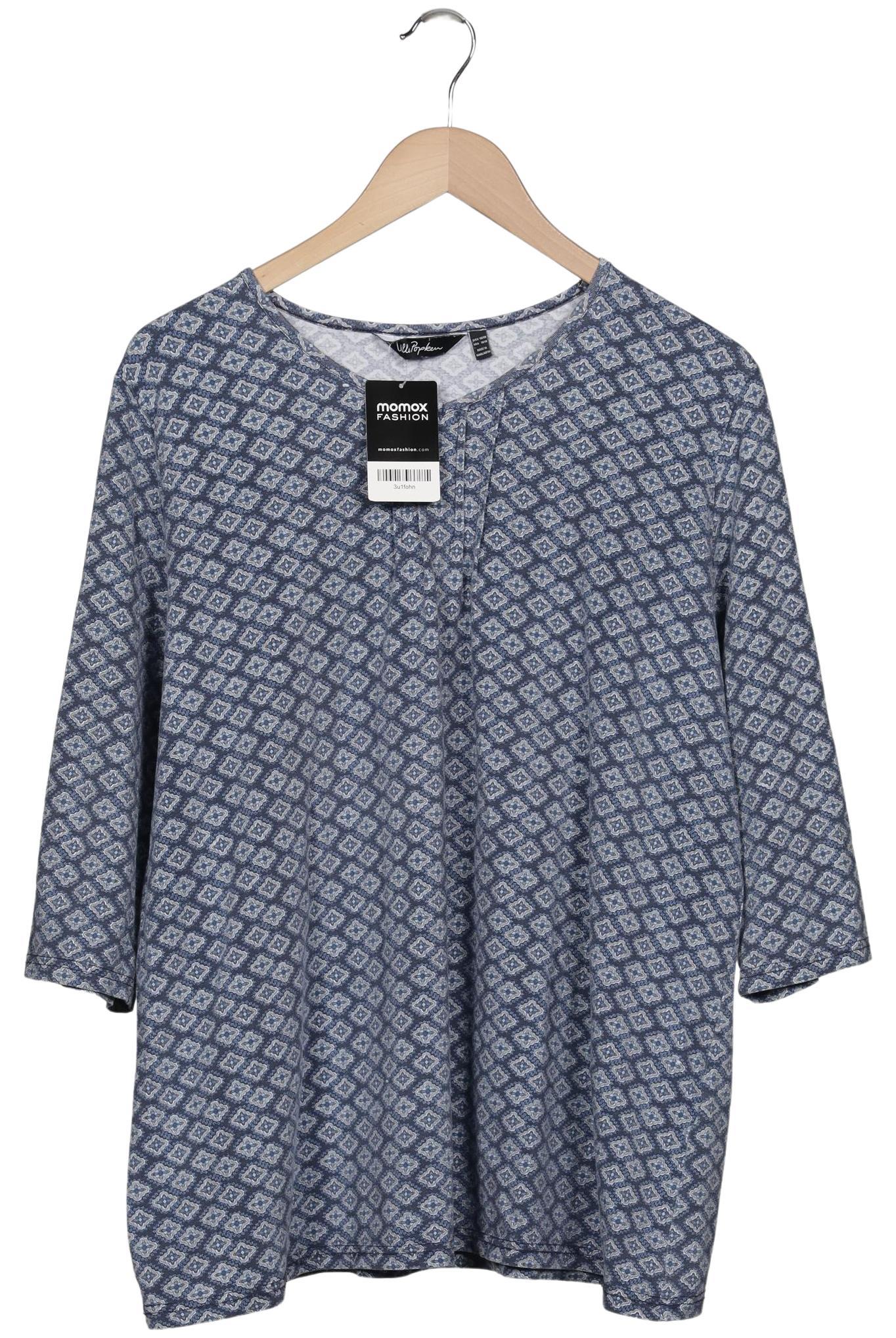 

Ulla Popken Damen Langarmshirt, hellblau, Gr. 46