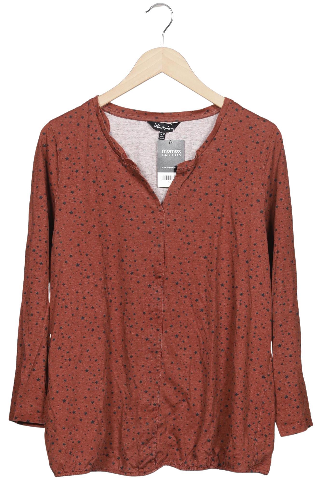

Ulla Popken Damen Langarmshirt, braun, Gr. 46