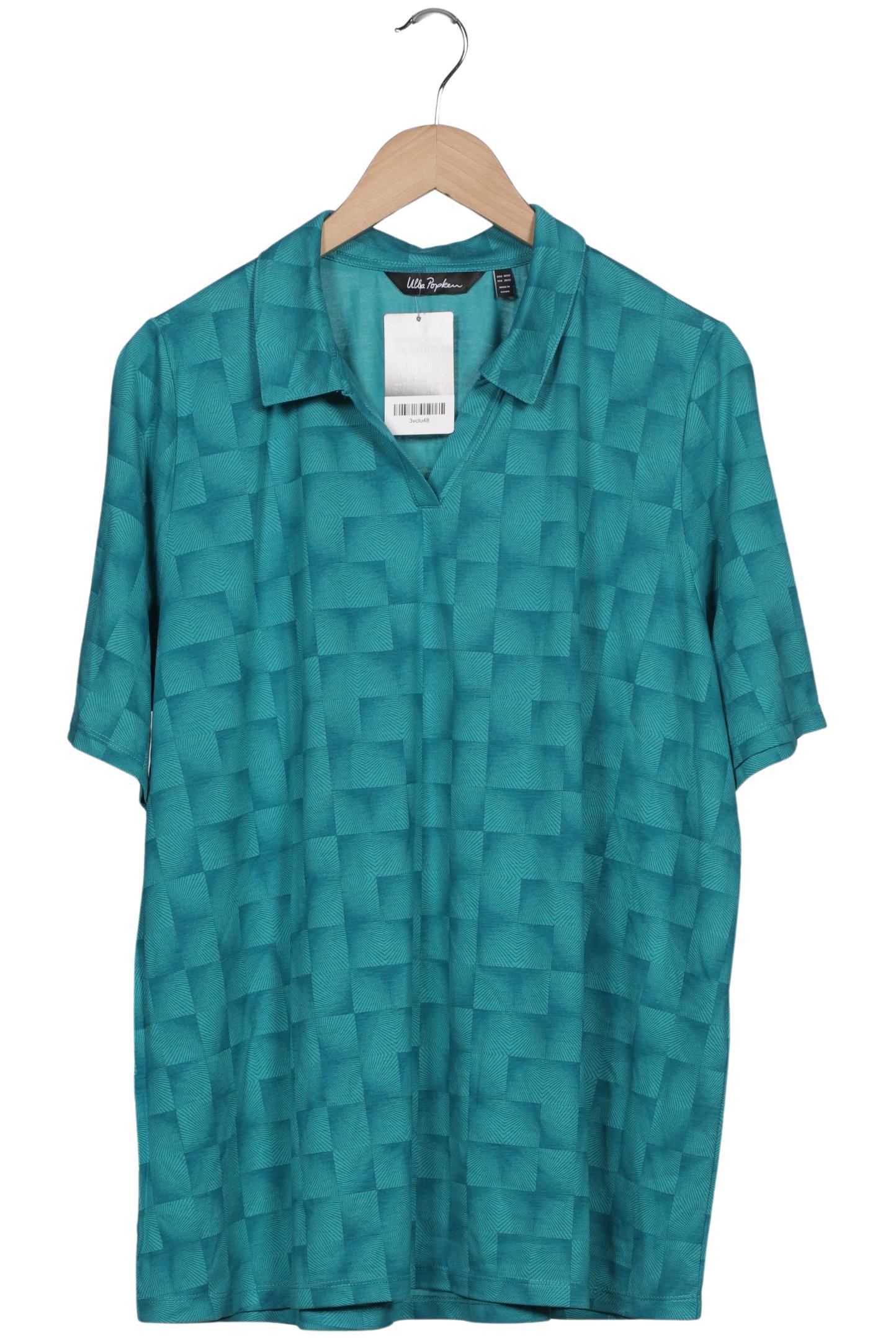 

Ulla Popken Damen Poloshirt, blau, Gr. 50